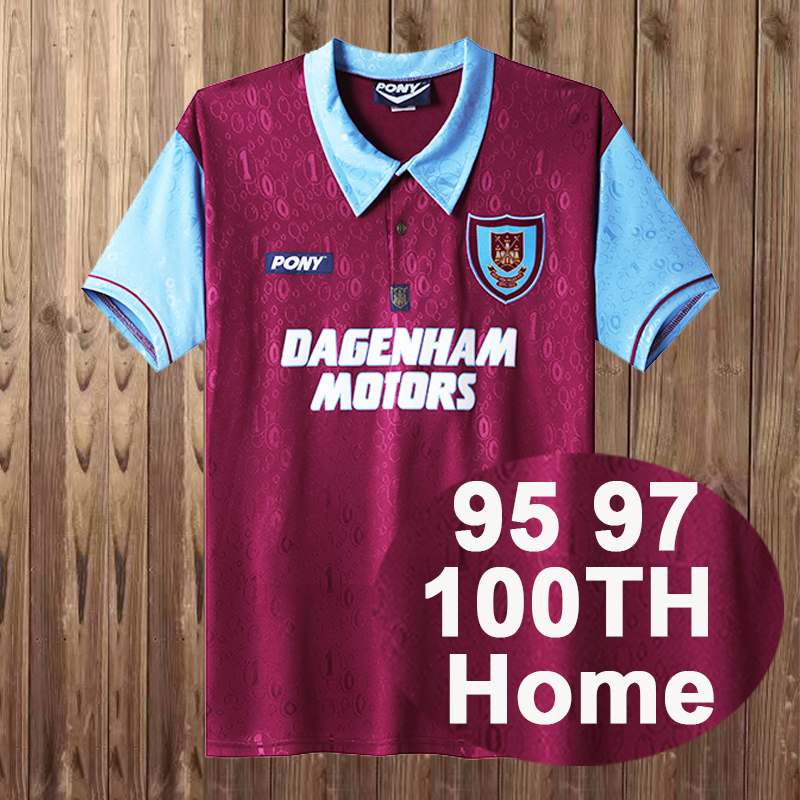 Retro 1995-1997 West Ham United 100TH Home