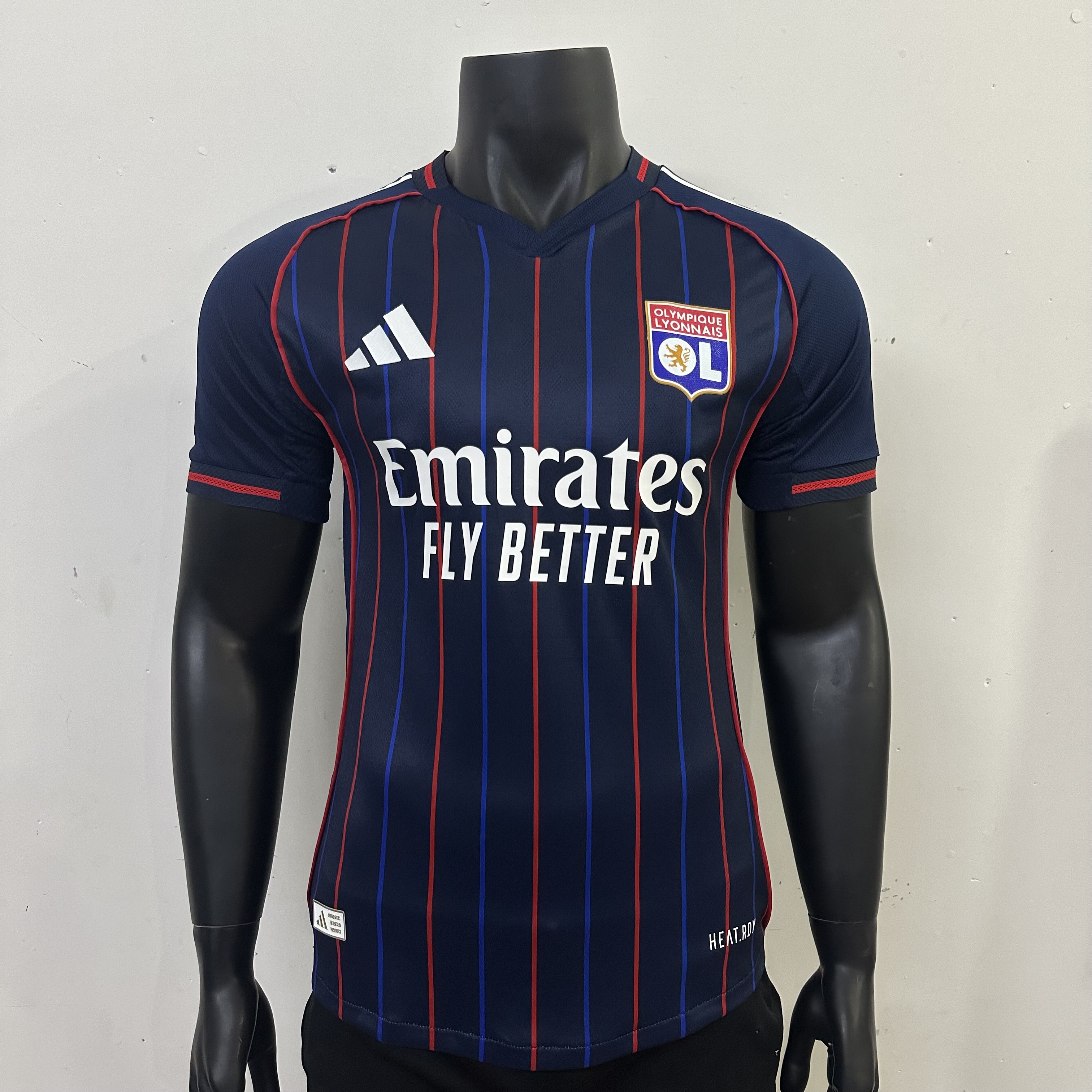 25-26 Lyon away player version jersey 1:1 Thai Quality Football Shirt