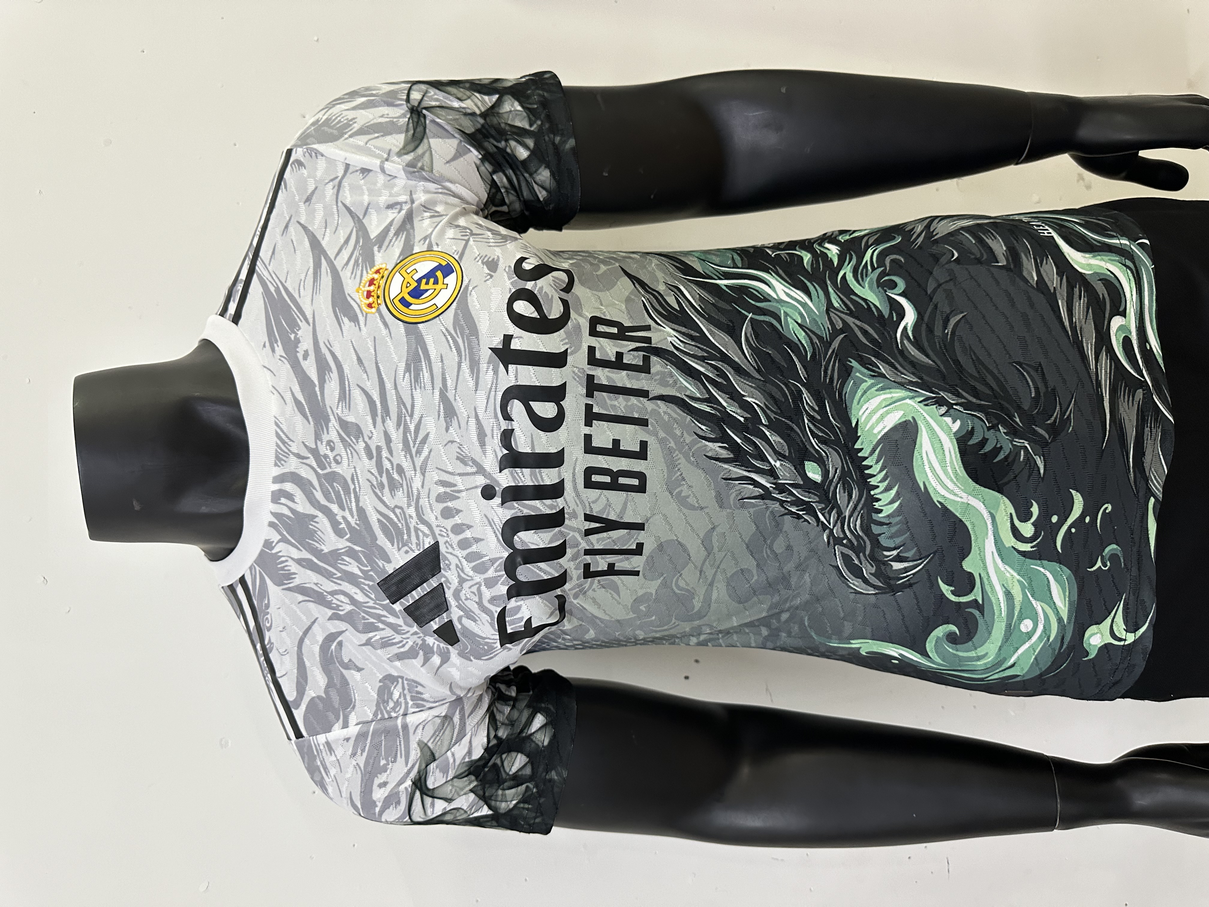 25-26 R MAD white dragon player version jersey 1:1 Thai Quality Football Shirt