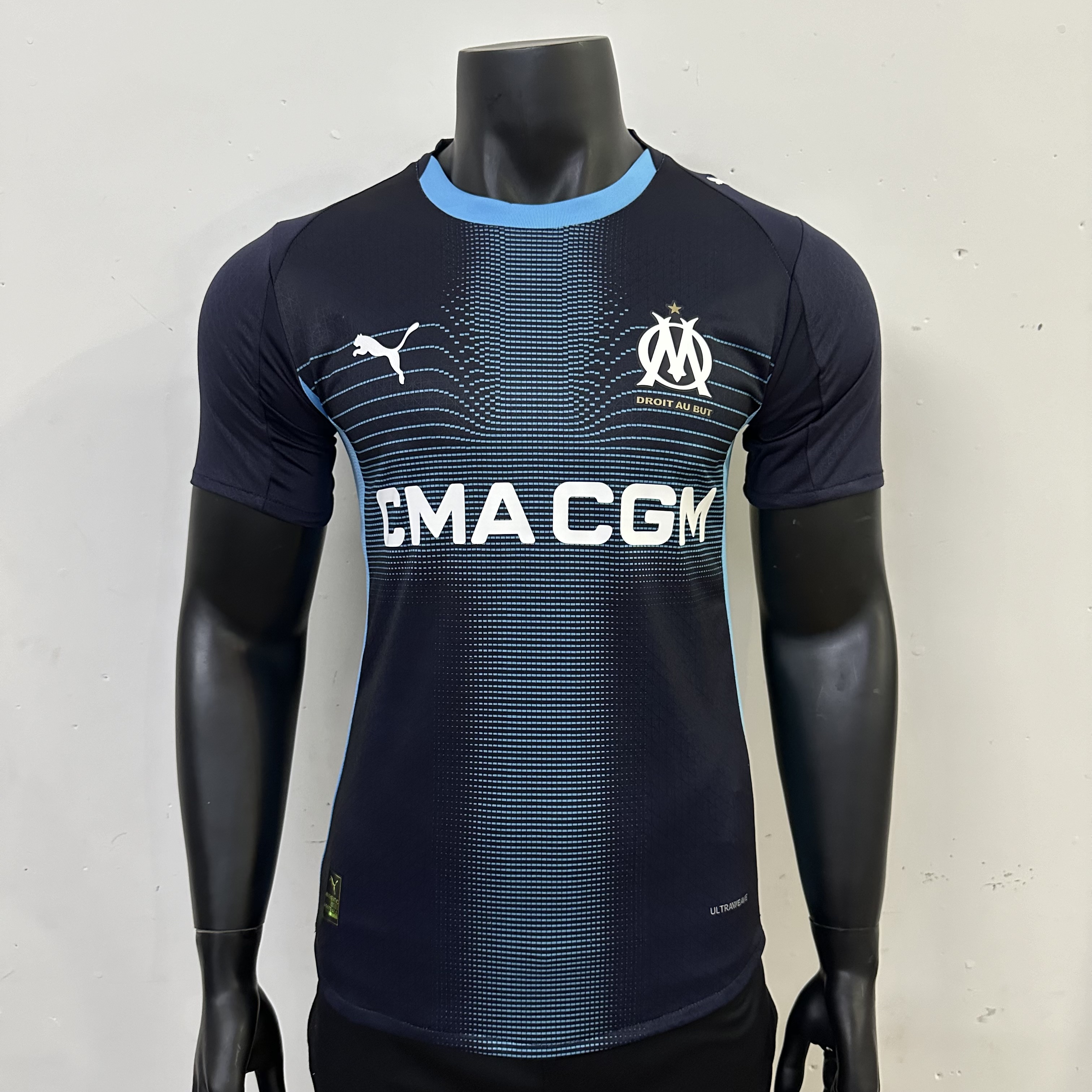 25-26 Marseille Away player version jersey 1:1 Thai Quality Football Shirt