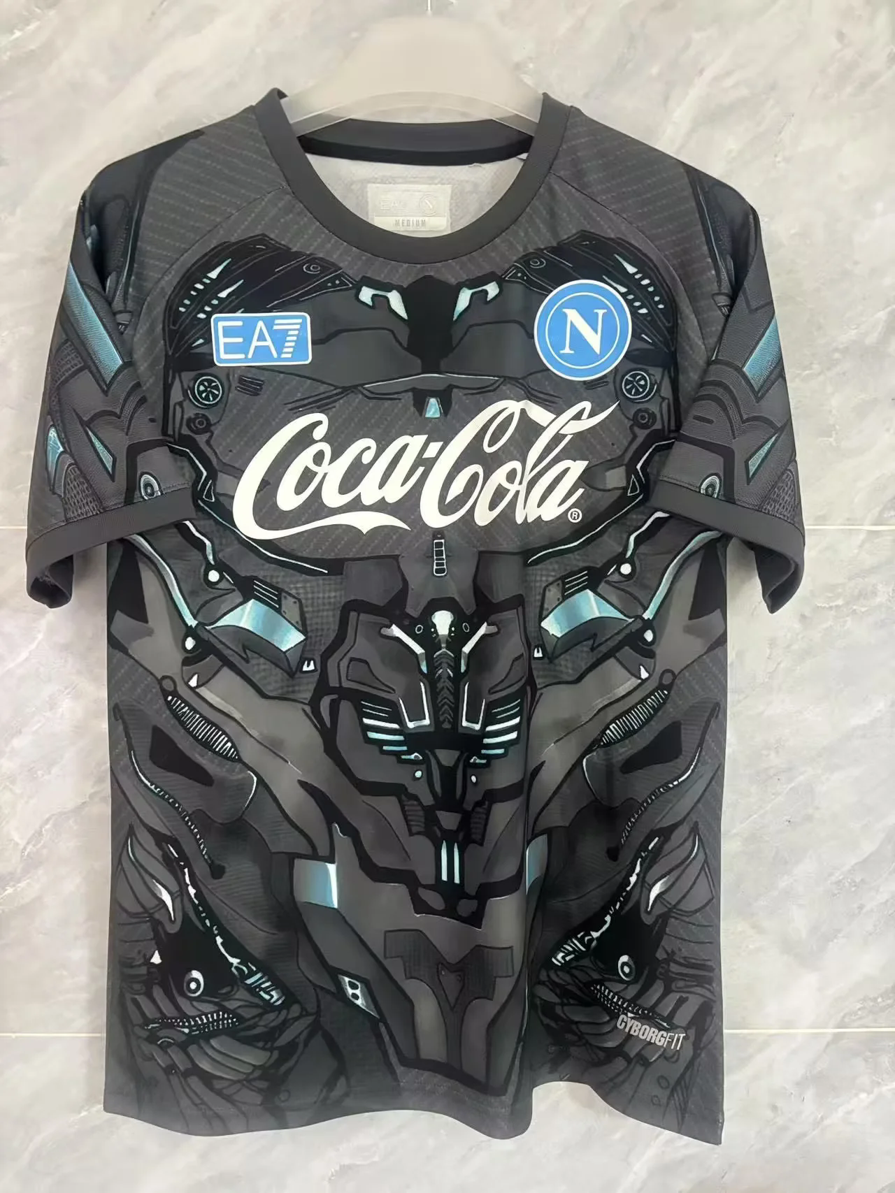 25-26 Napoli Training black jersey 1:1 Thai Quality Football Shirt