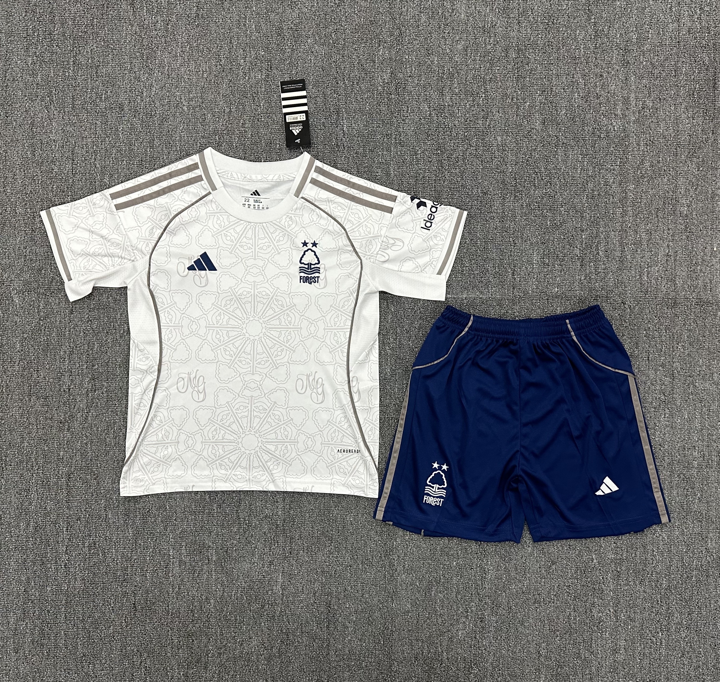 25-26 Nottingham Forest away Kids Suit  1:1 Thai Quality Football Kit