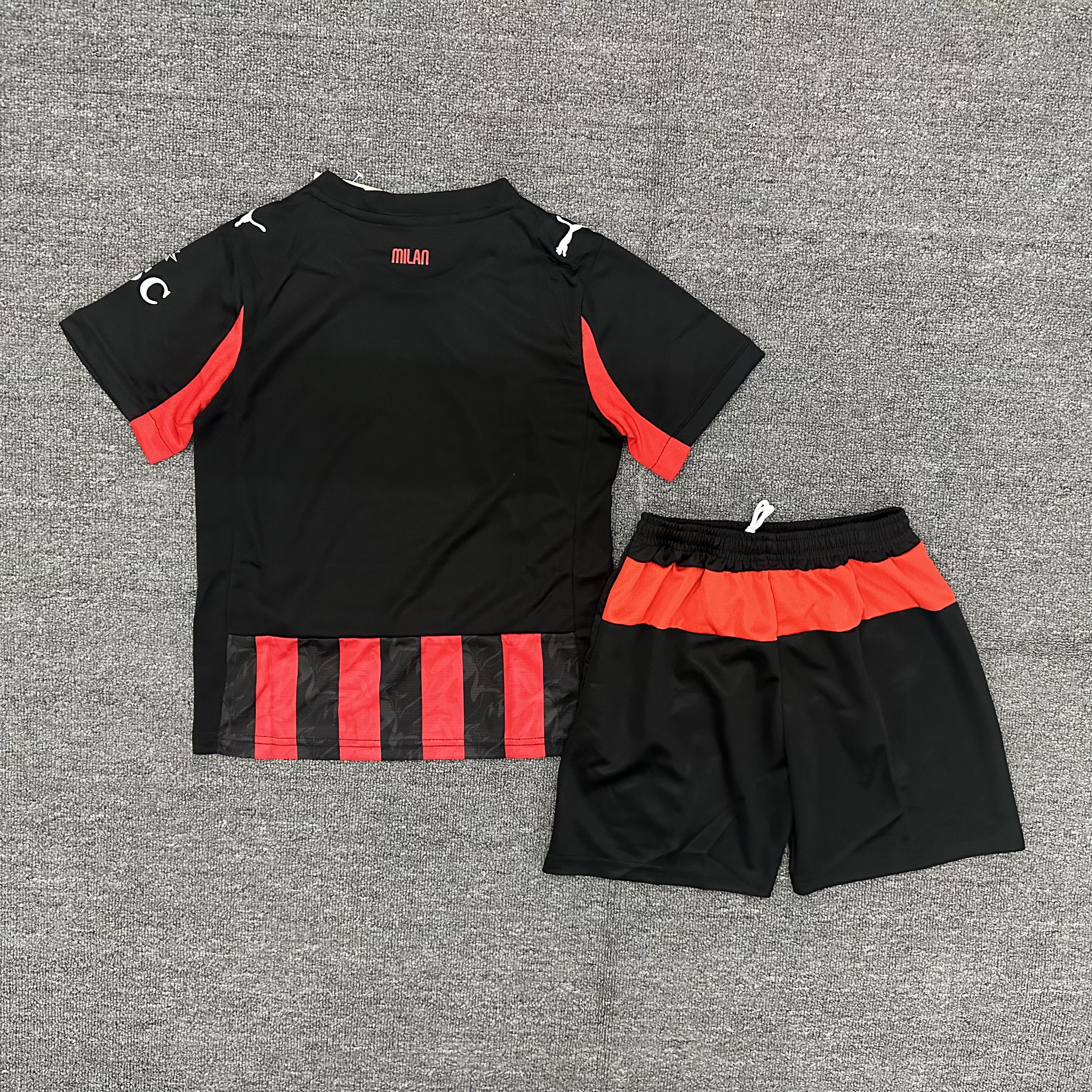 25-26 ACM home Kids Suit  1:1 Thai Quality Football Kit