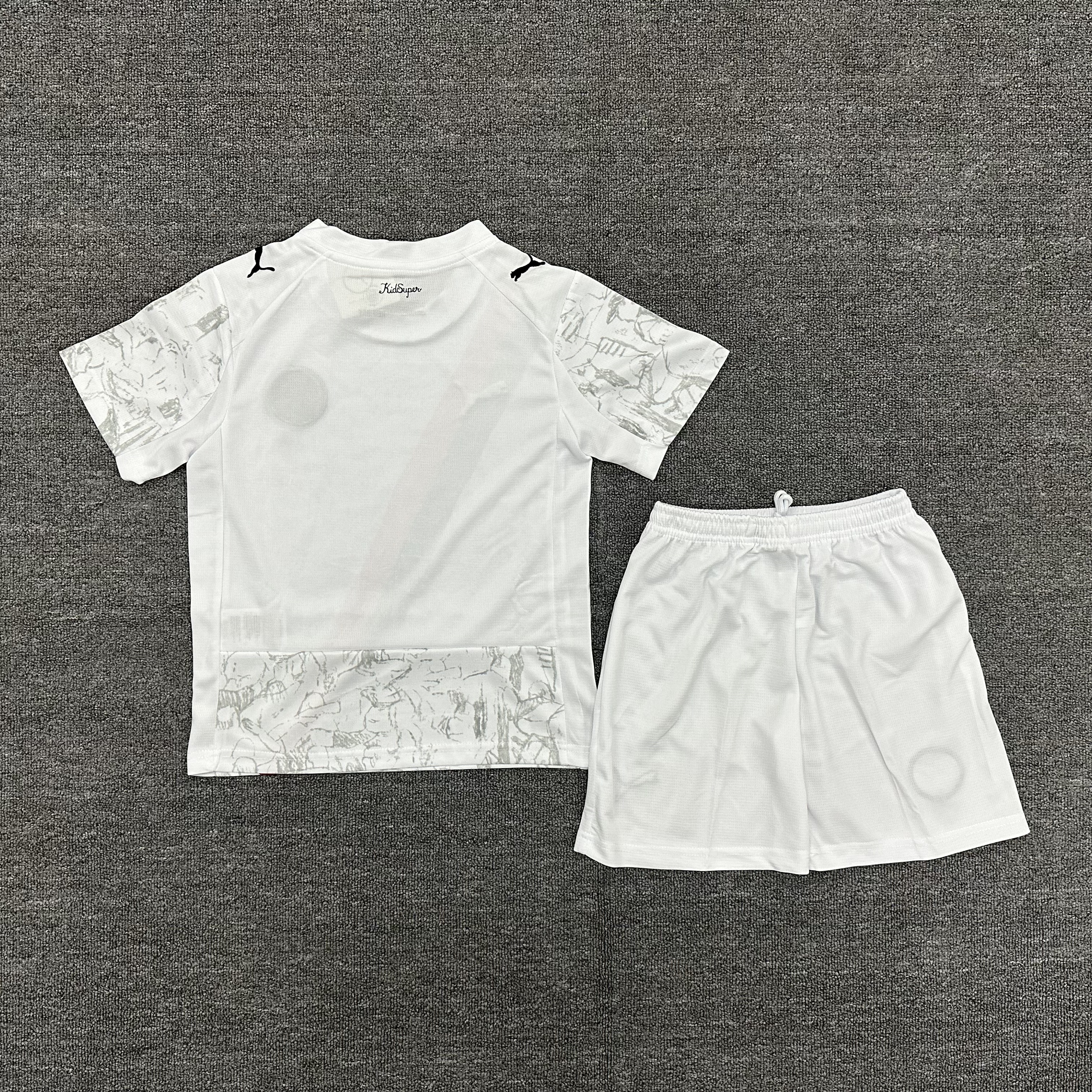 25-26 MCI away Kids Suit  1:1 Thai Quality Football Kit