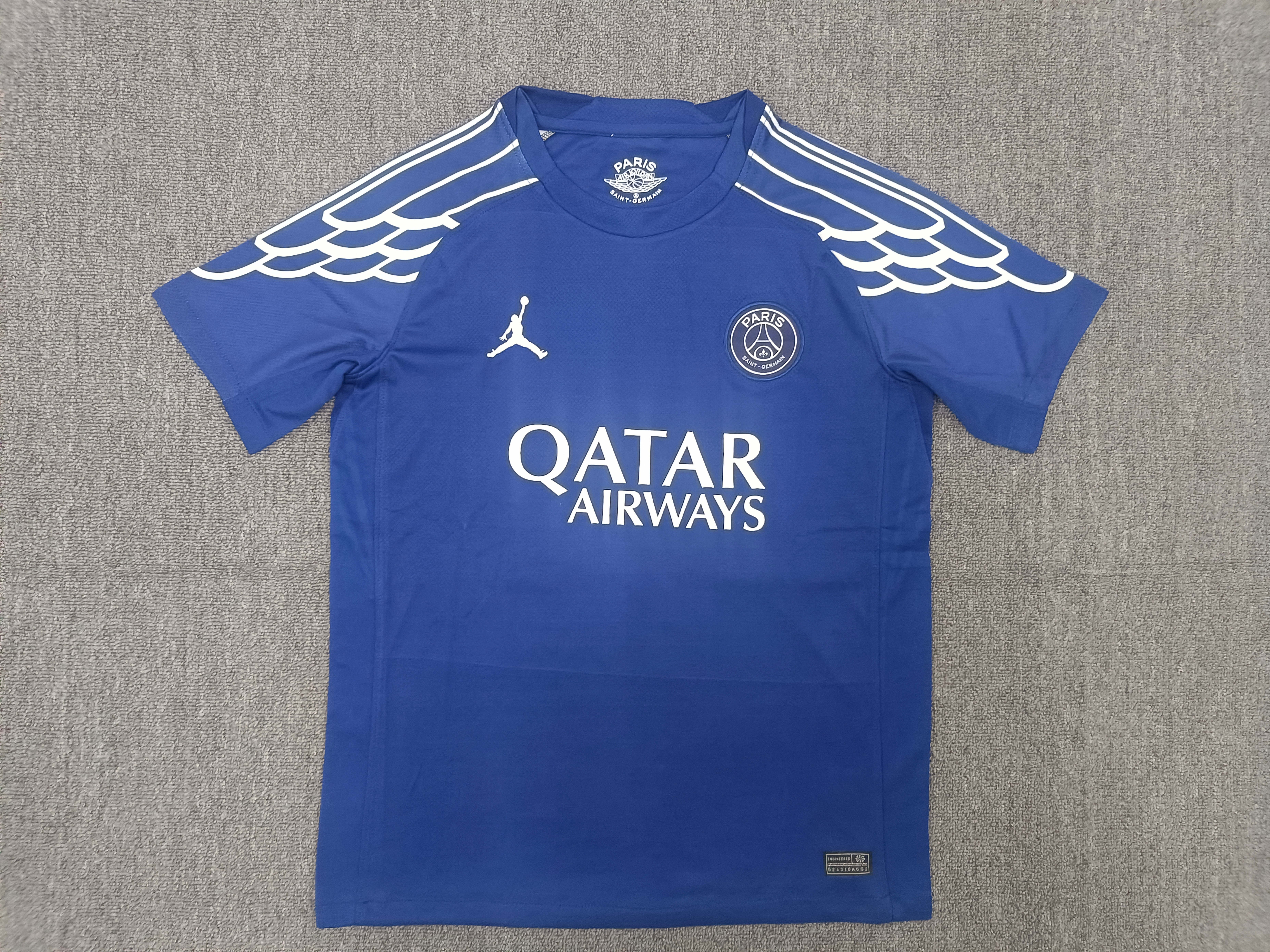 25-26 PSG fourth away blue jersey 1:1 Thai Quality Football shirt