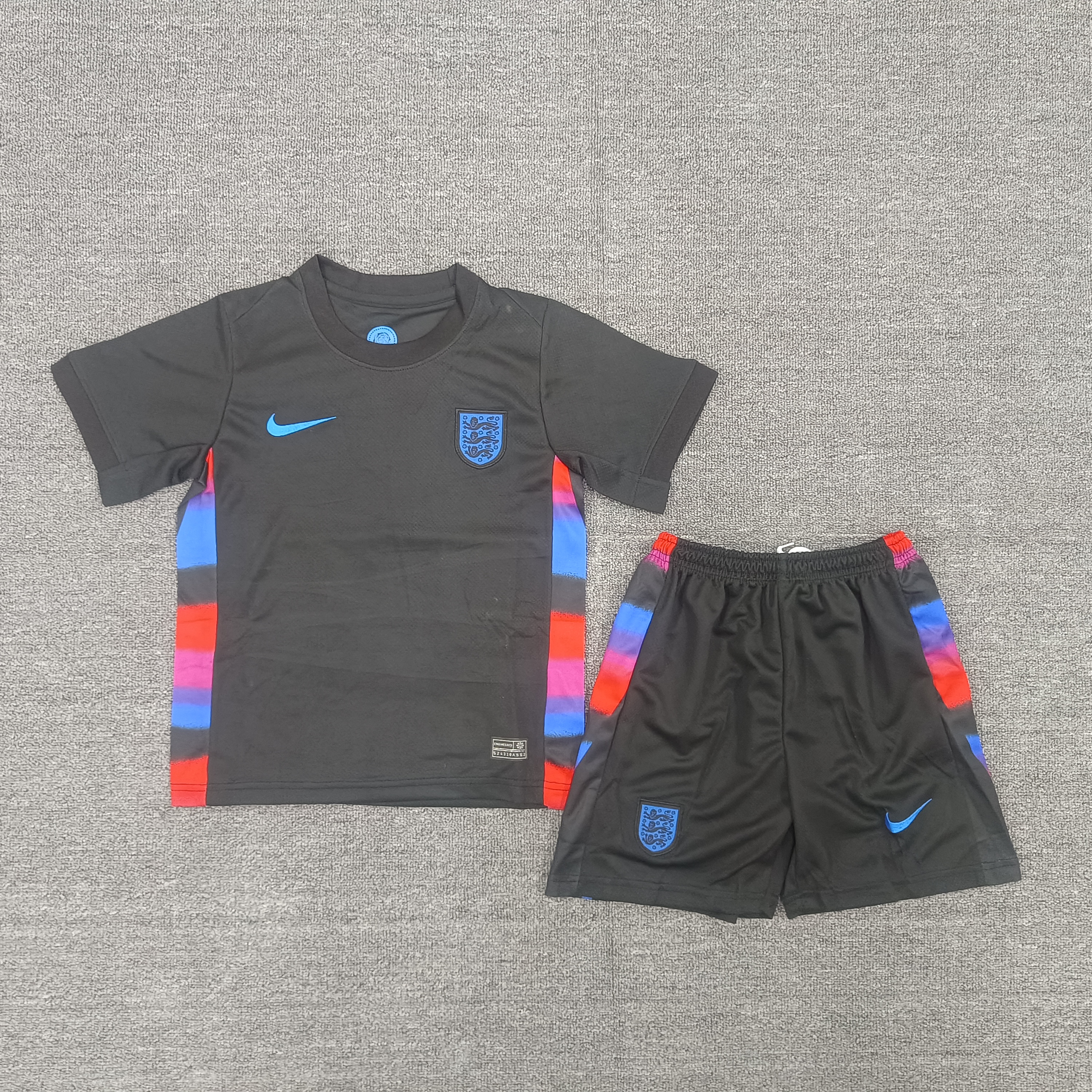 25-26 England Away Kids Suit  1:1 Thai Quality Football Kit