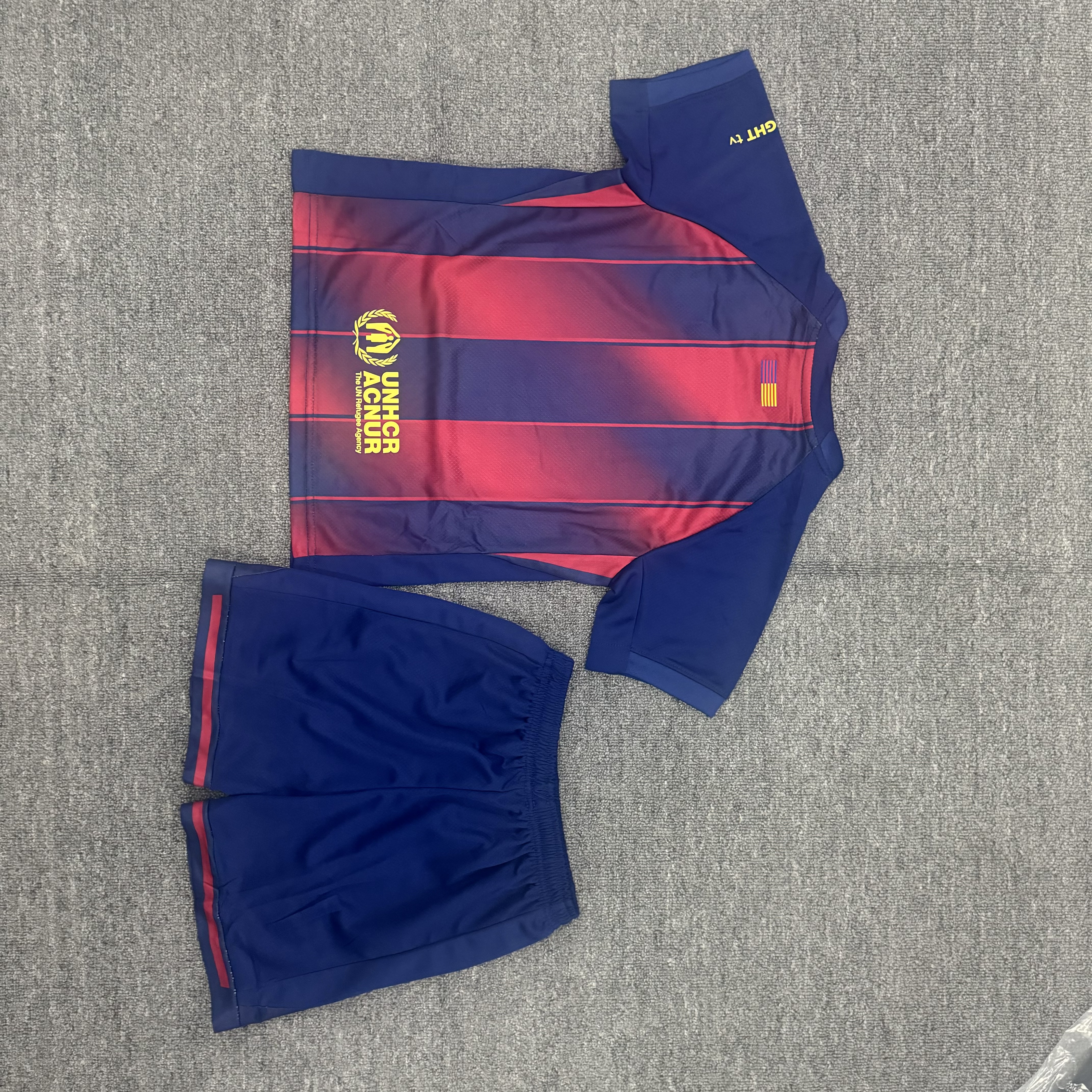 25-26 Barcelona home Kids Suit  1:1 Thai Quality Football Kit