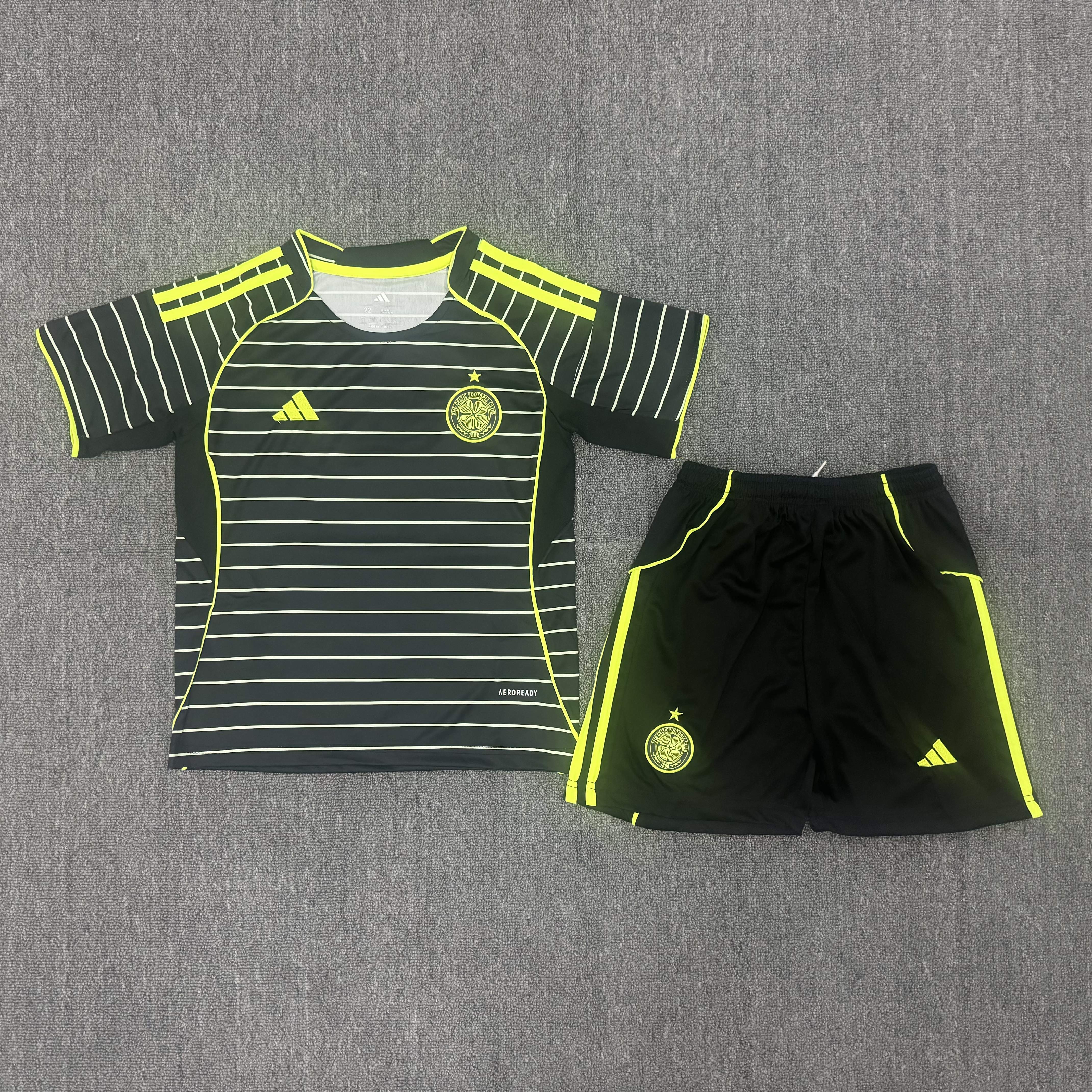 25-26 Celtic Away Kids Suit 1:1 Thai Quality Football Kit