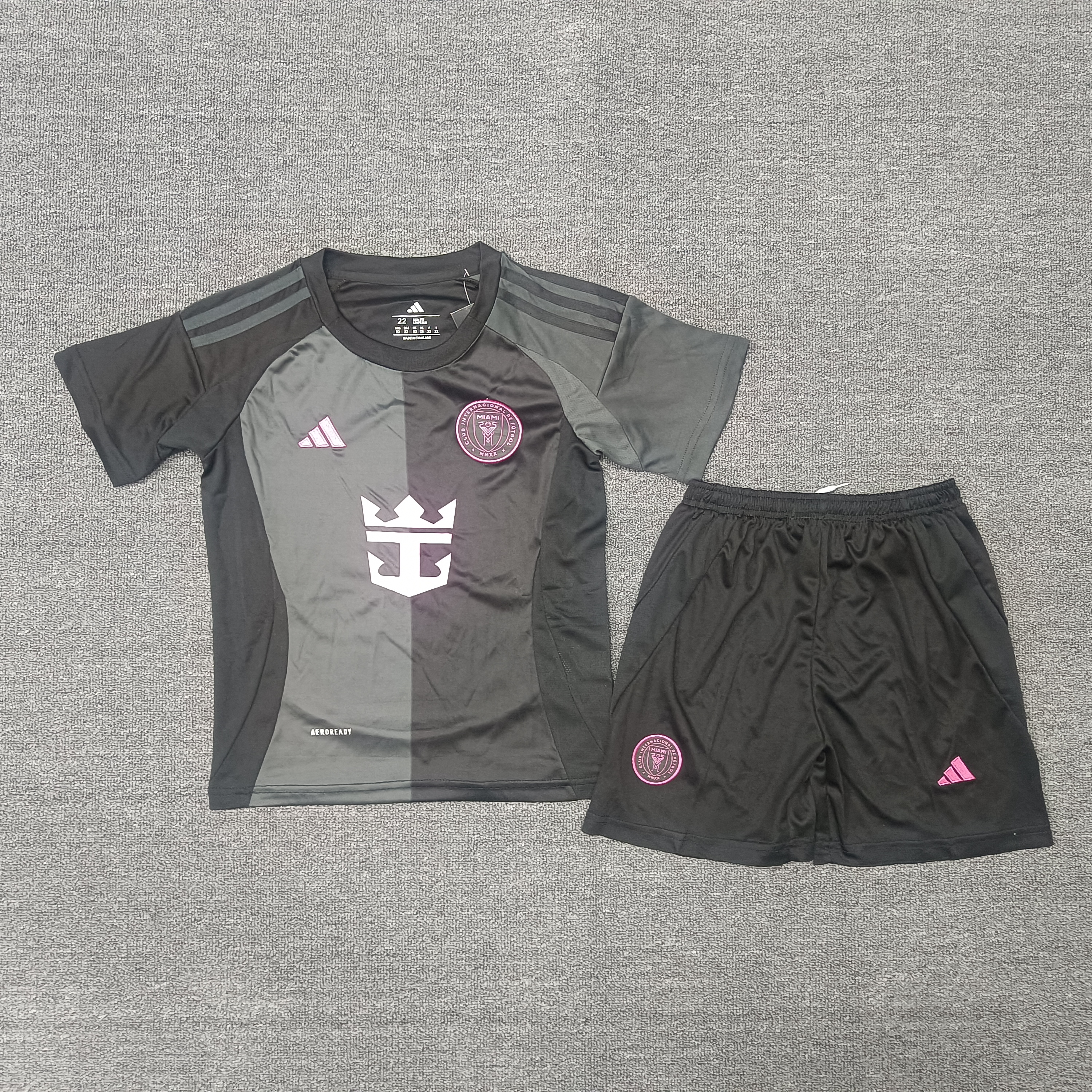 25-26 Miami Away Kids Suit  1:1 Thai Quality Football Kit
