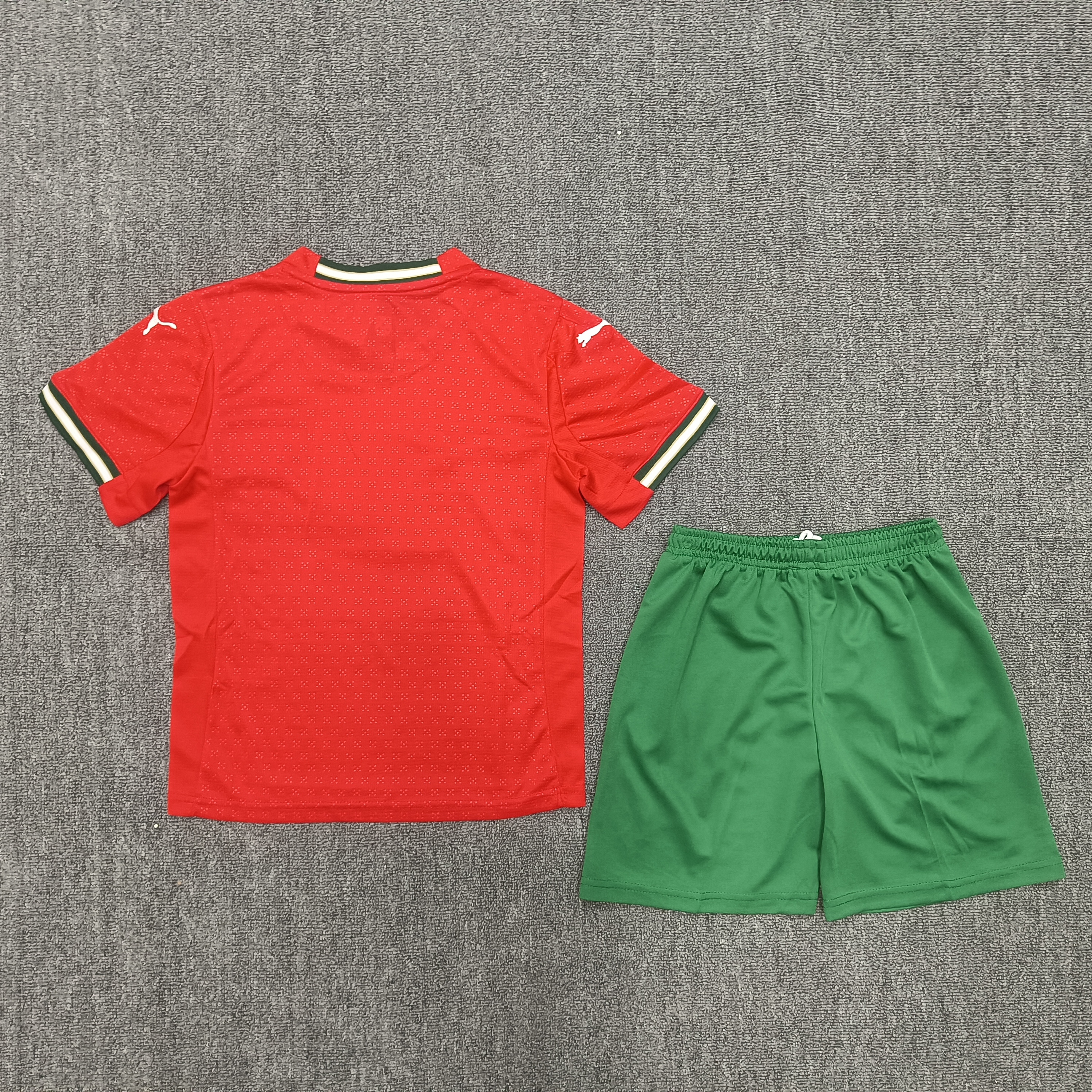 25-26 Portugal home Kids Suit  1:1 Thai Quality Football Kit