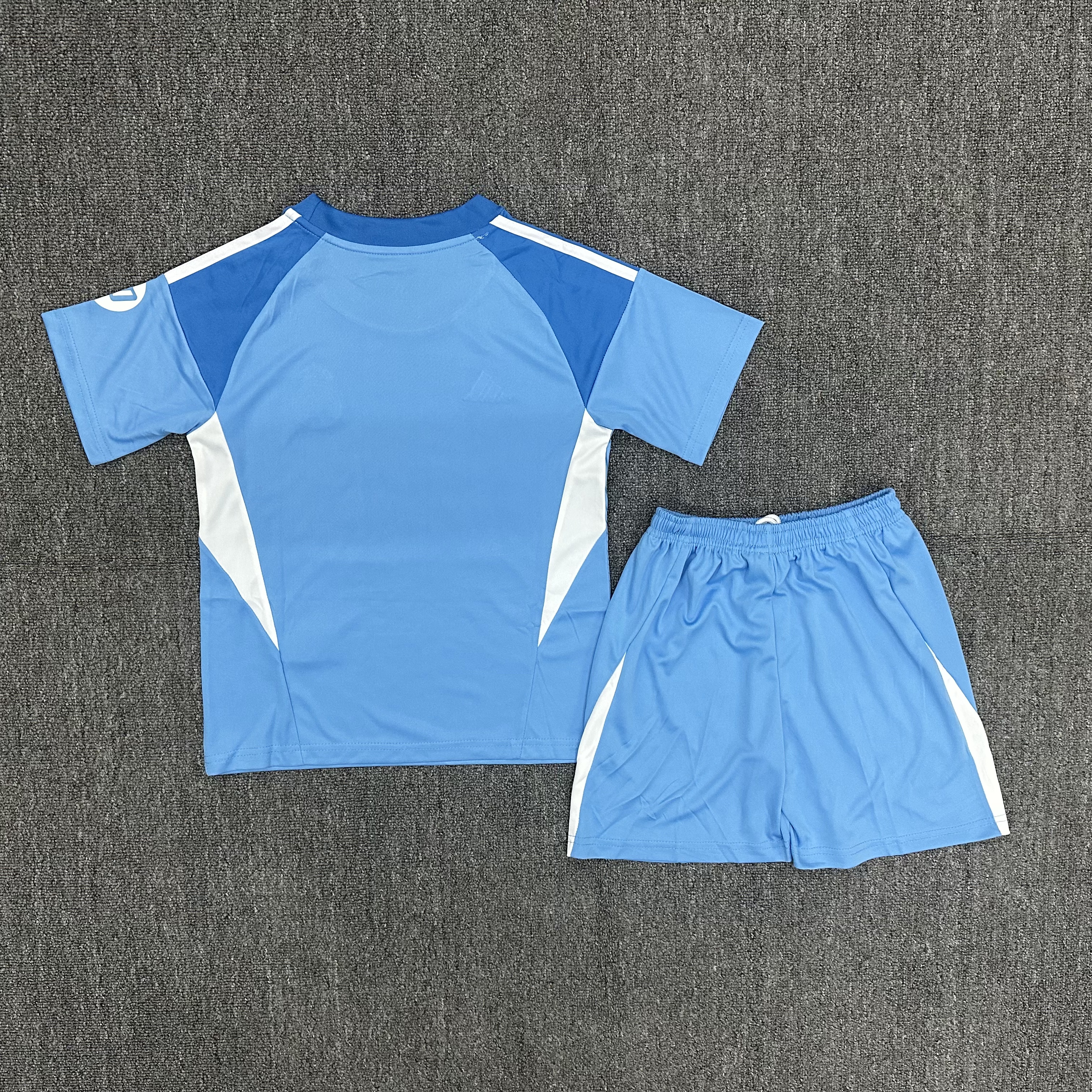 25-26 R MAD blue goalkeeper Kids Suit  1:1 Thai Quality Football Kit