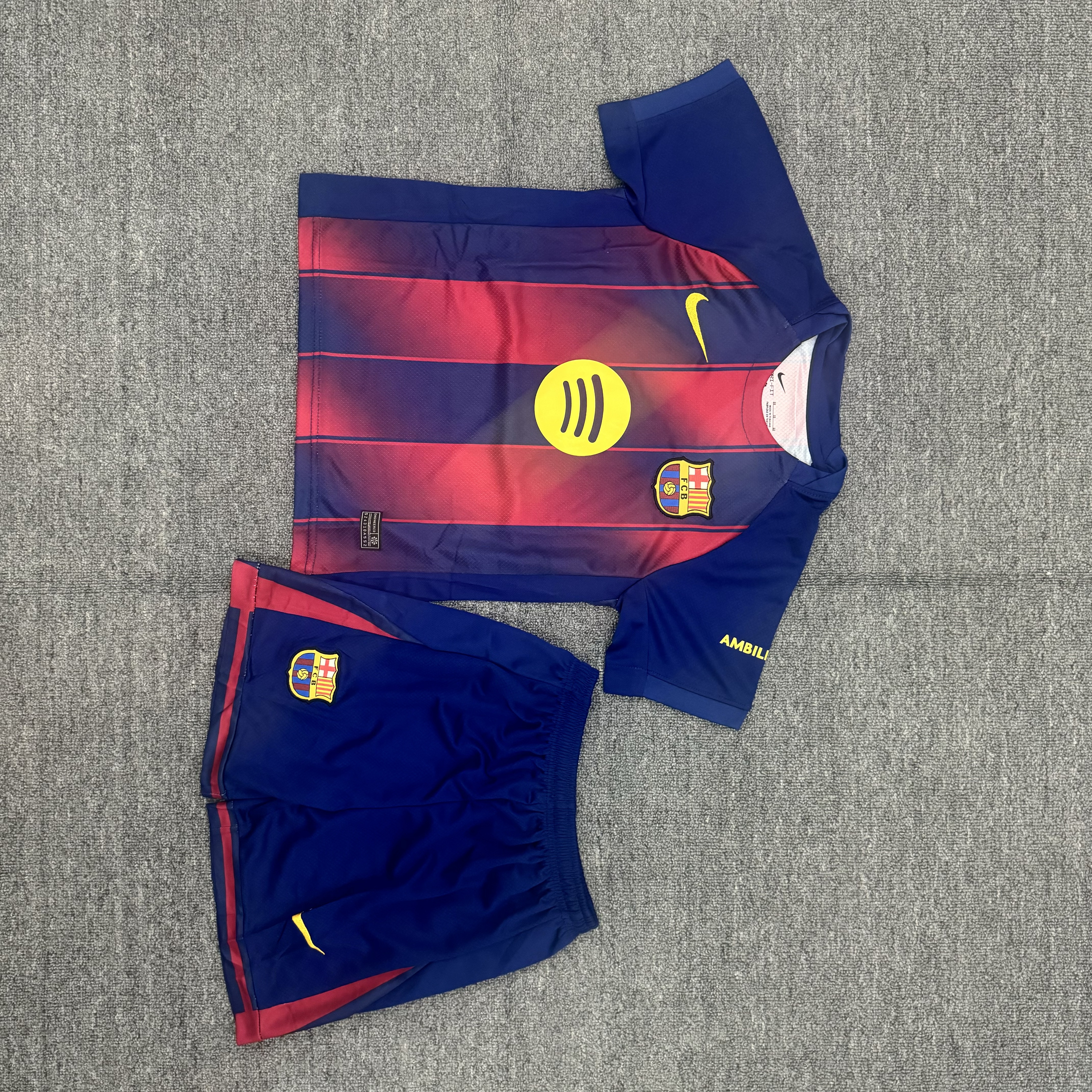 25-26 Barcelona home Kids Suit  1:1 Thai Quality Football Kit