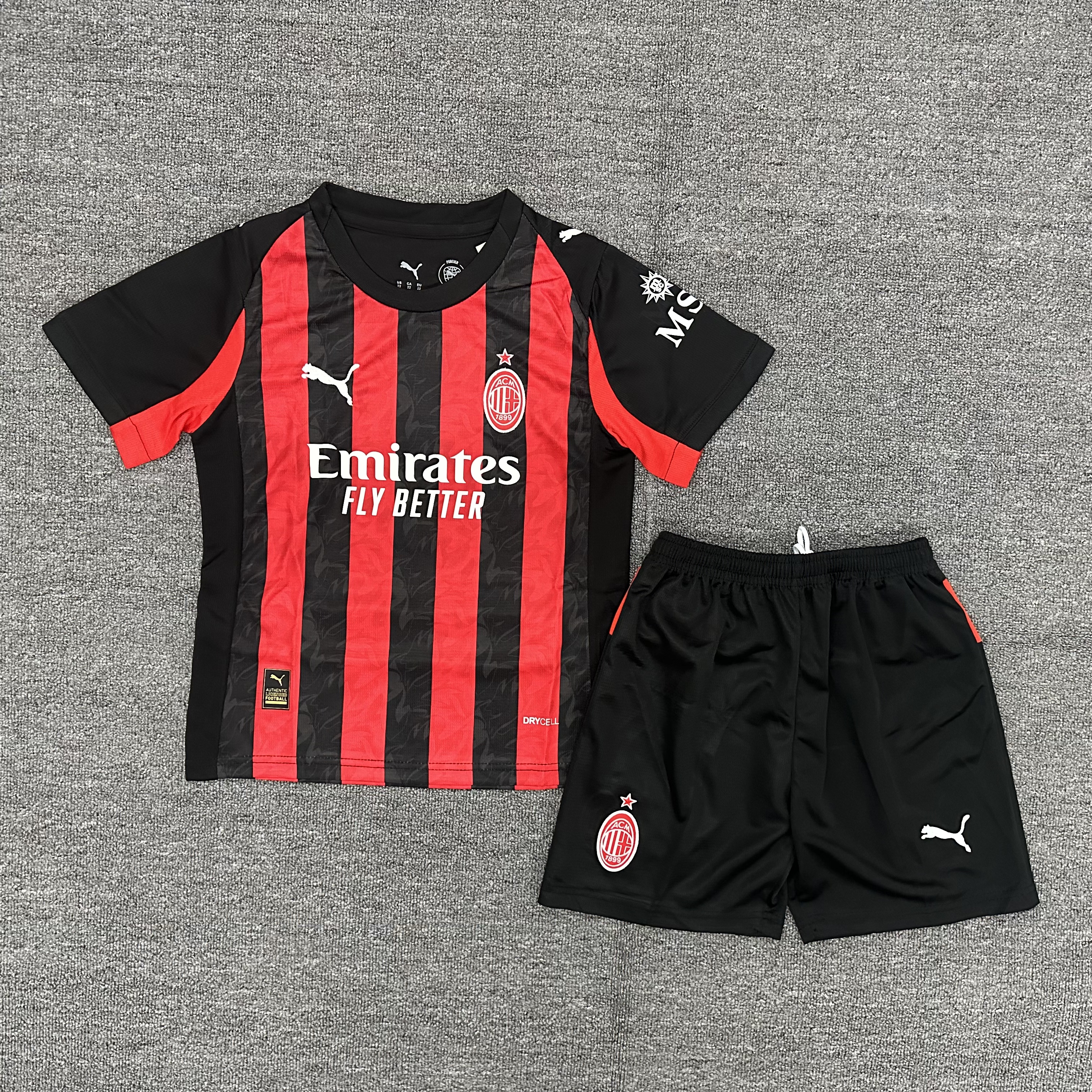 25-26 ACM home Kids Suit  1:1 Thai Quality Football Kit