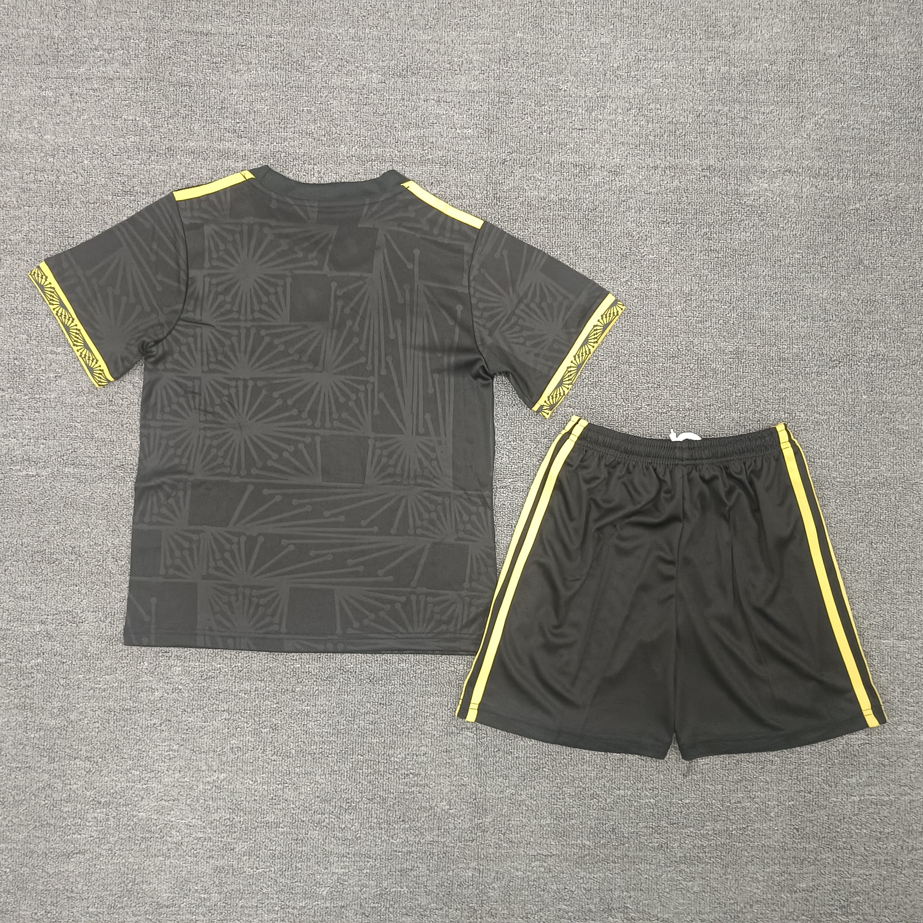 25-26 Mexico black special Kids Suit  1:1 Thai Quality Football Kit