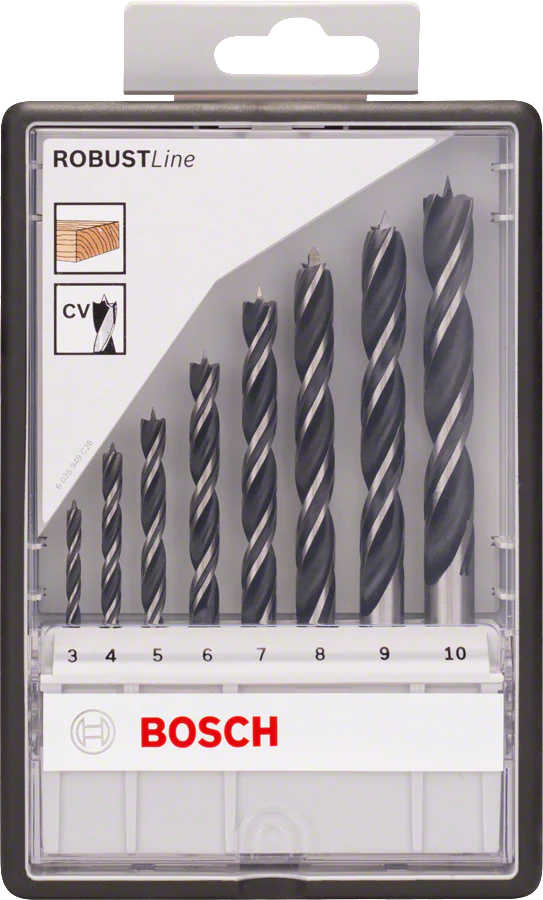 8 Meches Bois Robustline Bosch 2607010533