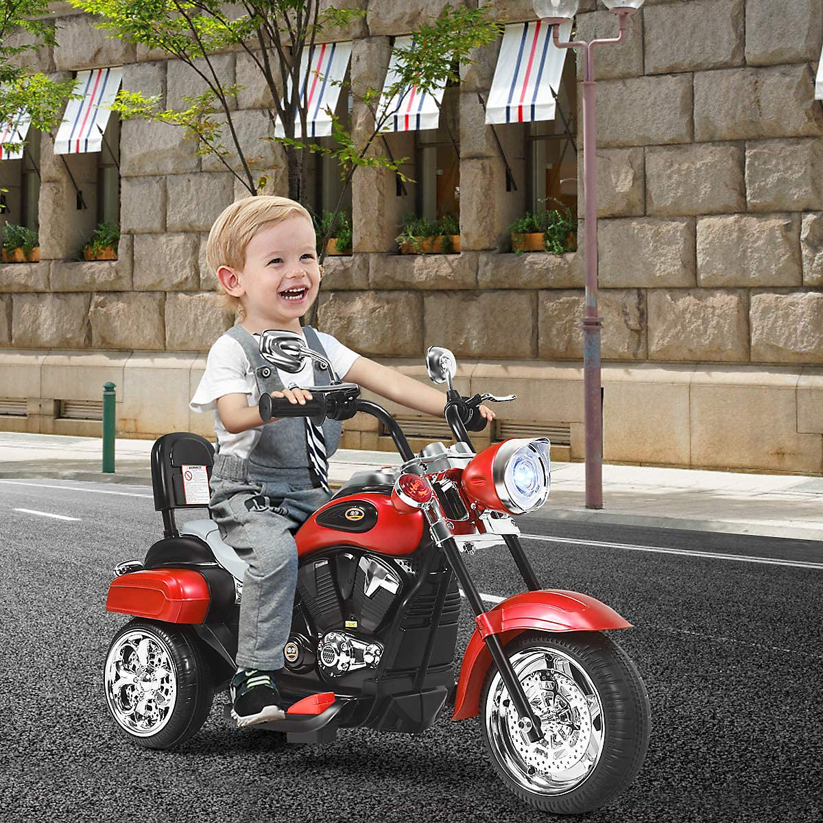 Motorrad Dreirädriges Design ab 3 Jahren rot