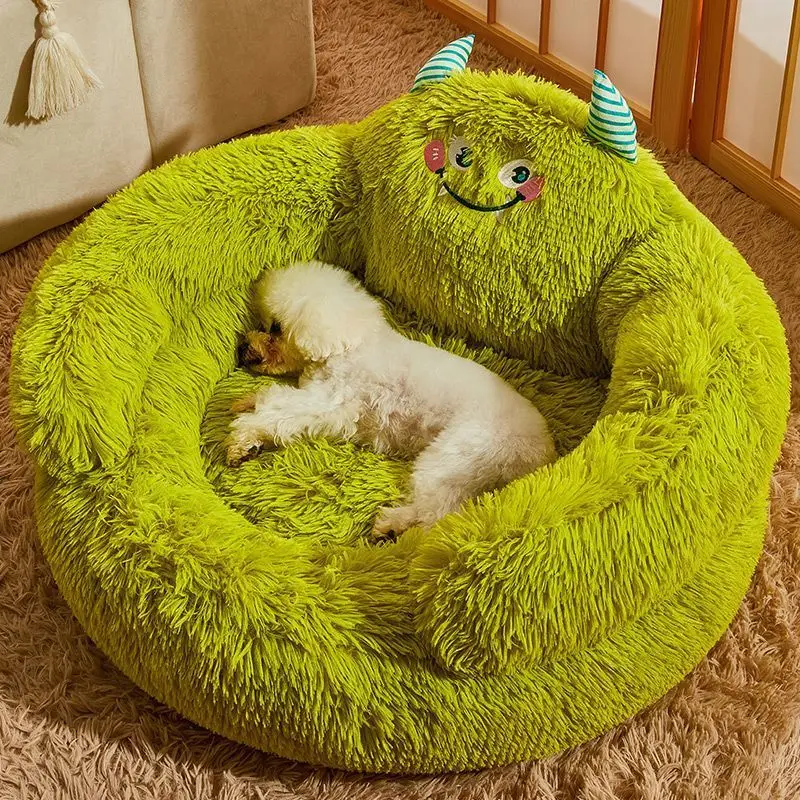 Manufacturer Wholesale Pet Supplier Cute Design Plush Cat Dog Sofa Bed