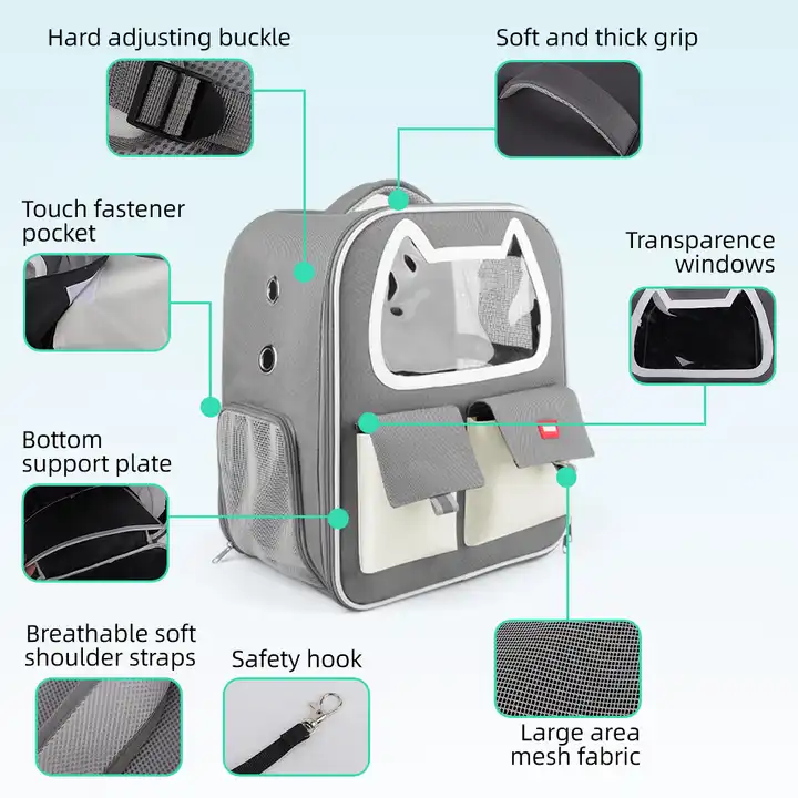 Wholesale Travel Portable Breathable Carrier Bag Cat Backpack
