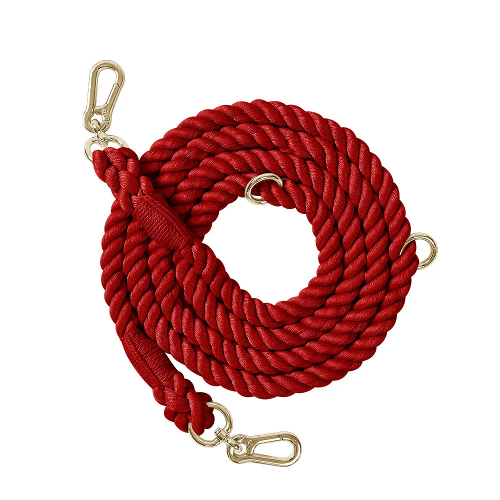 Wholesale Custom Logo Thick Outdoor Dog Rope Leash Multi-colors