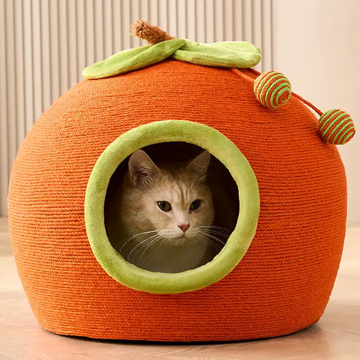 Wholesale Round Design Sisal Cat House Indoor