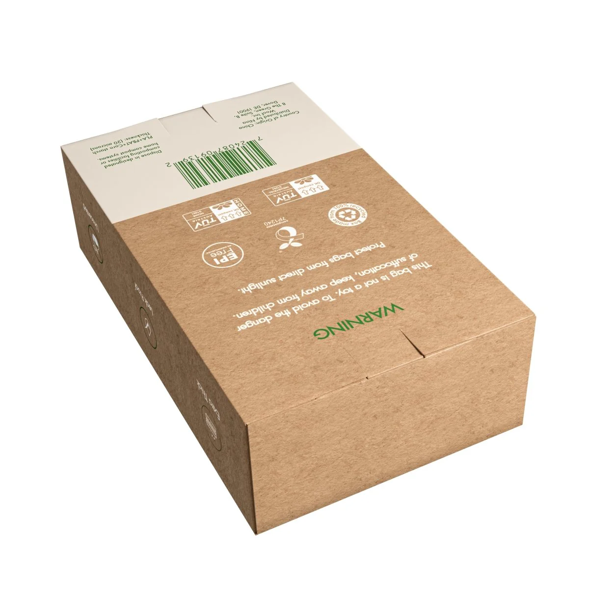 Waste Bags with Handles - Biodegradable and Compostable