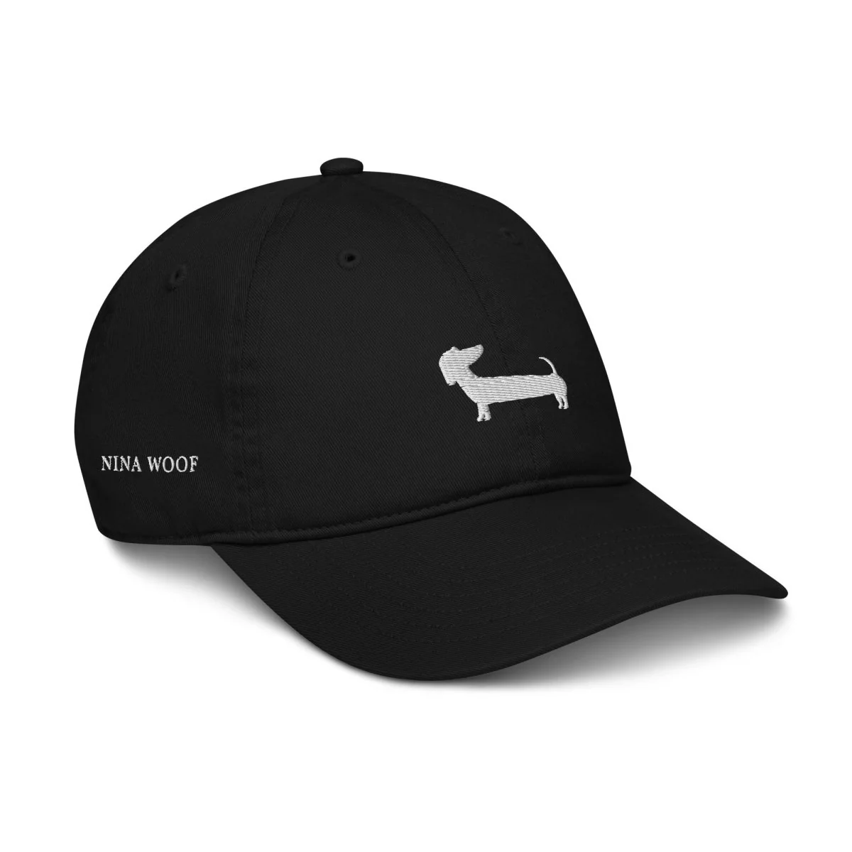 NW Dachshund Dad Hat - White Embroidery