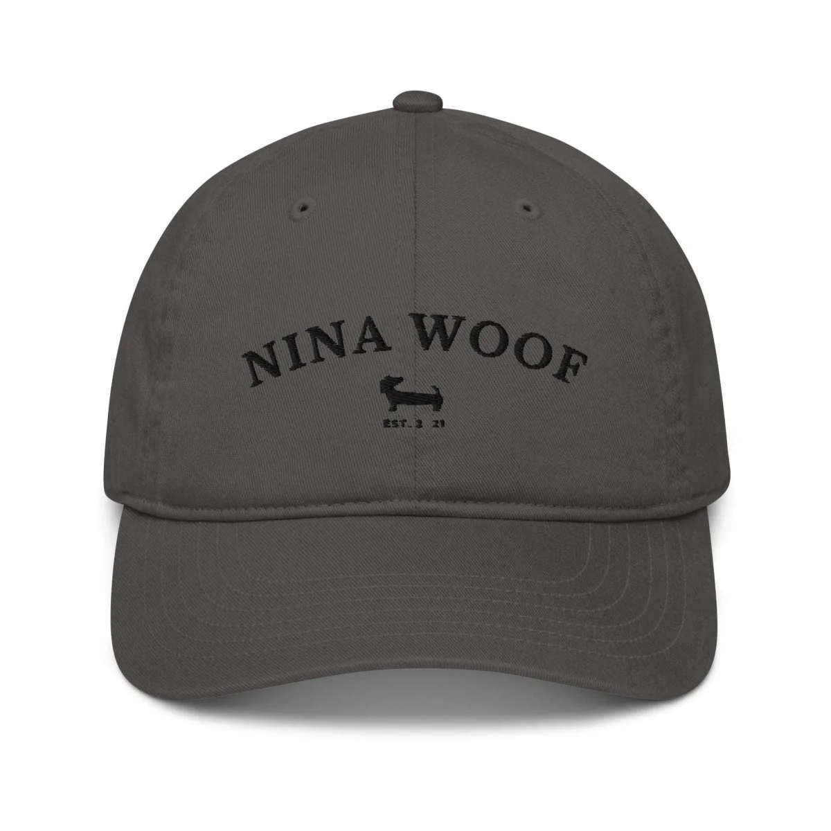 NW Varsity Organic Dad Hat - Black Embroidery