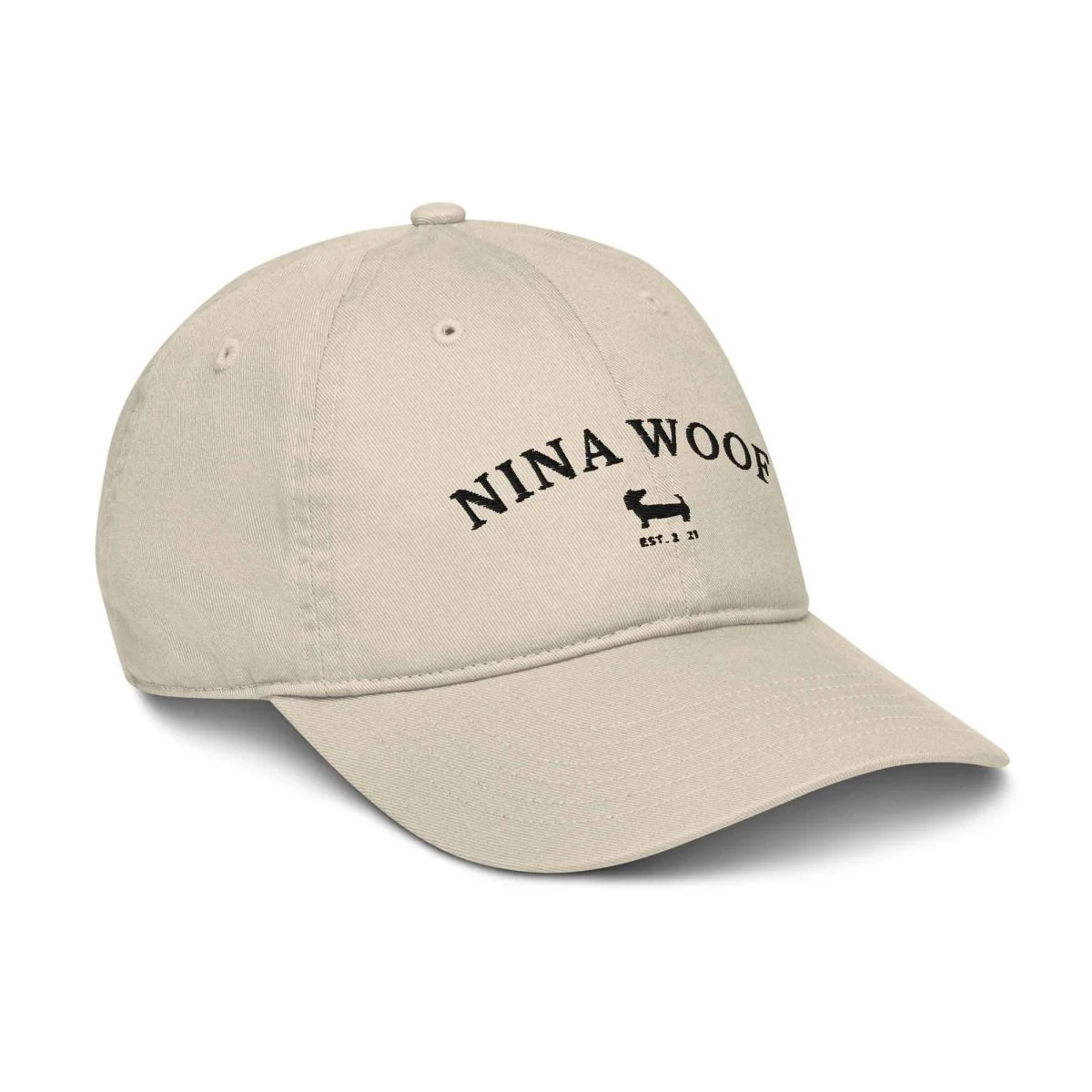 NW Varsity Organic Dad Hat - Black Embroidery