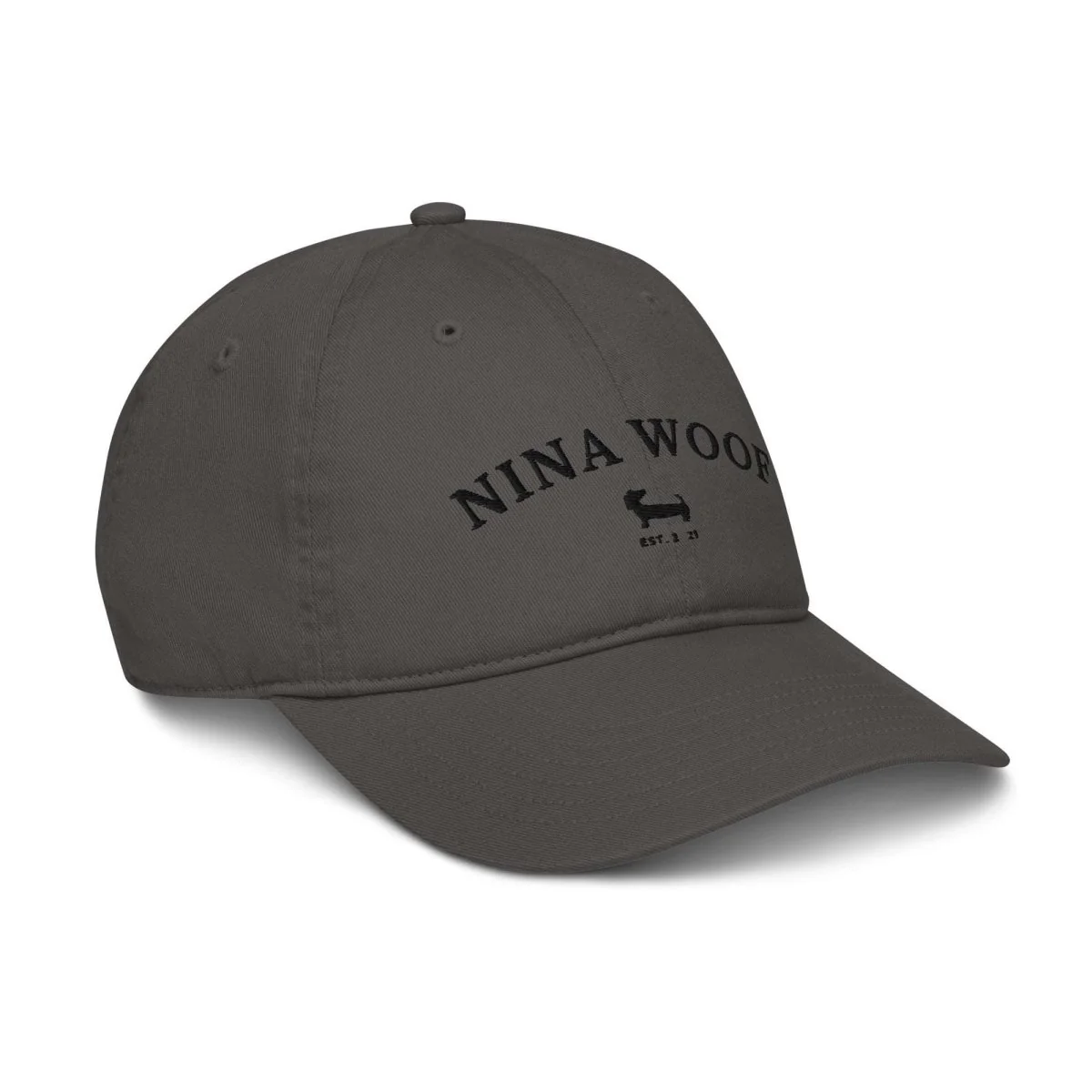 NW Varsity Organic Dad Hat - Black Embroidery