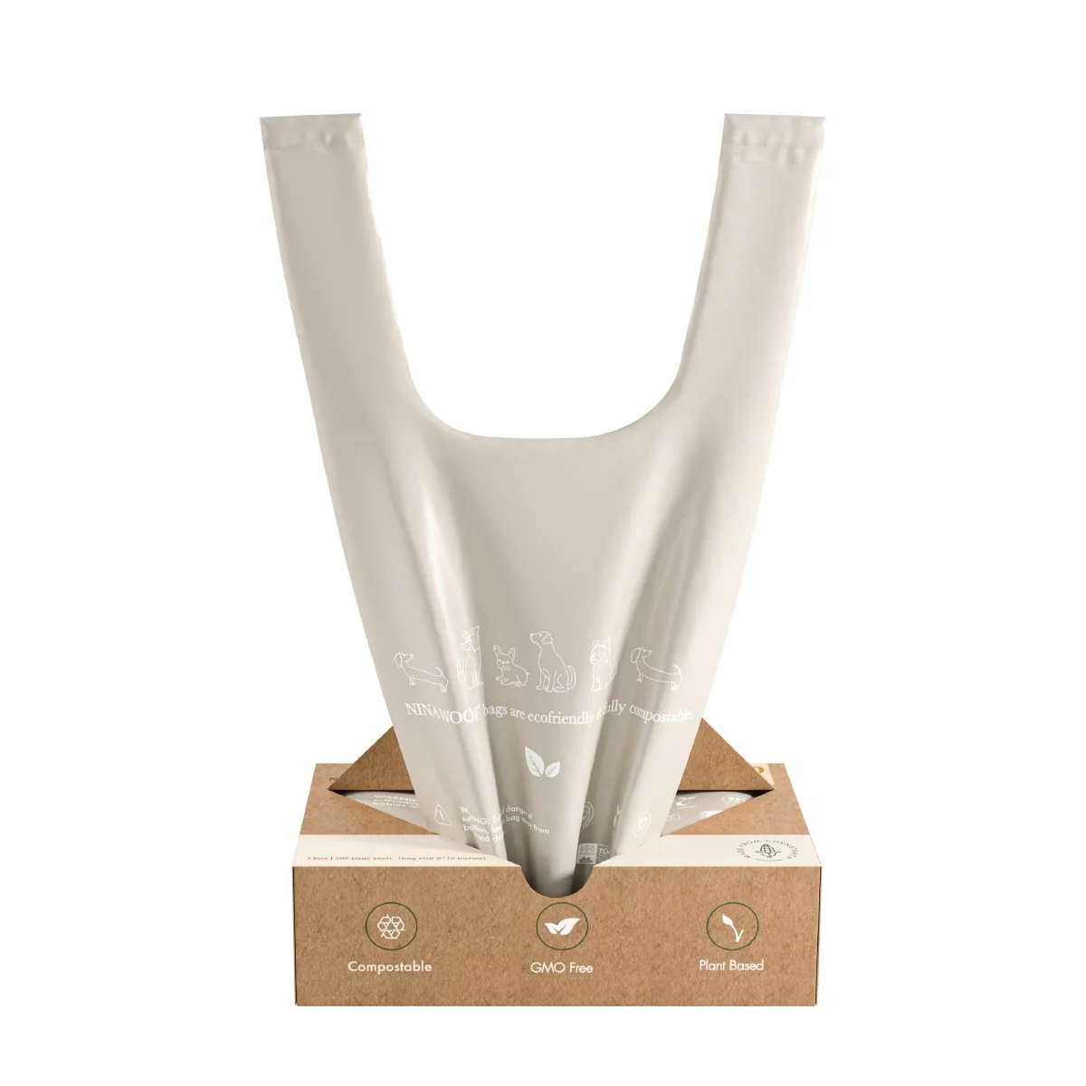 Waste Bags with Handles - Biodegradable and Compostable