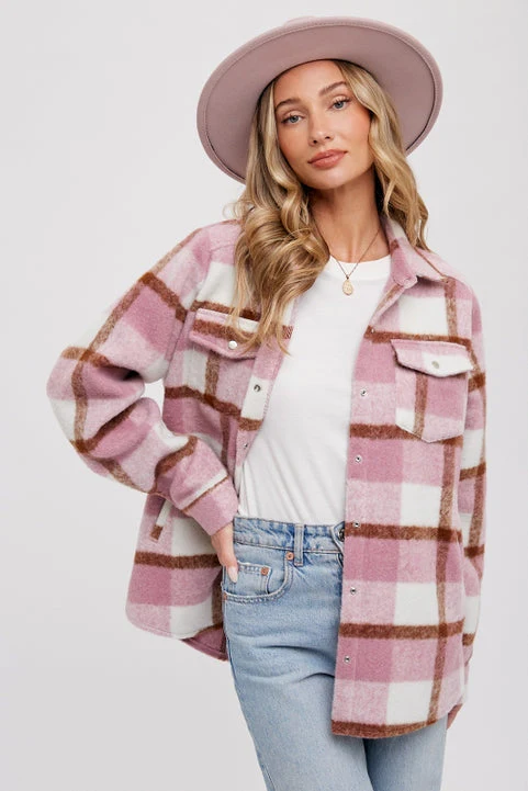 Brea Flannel - Rose