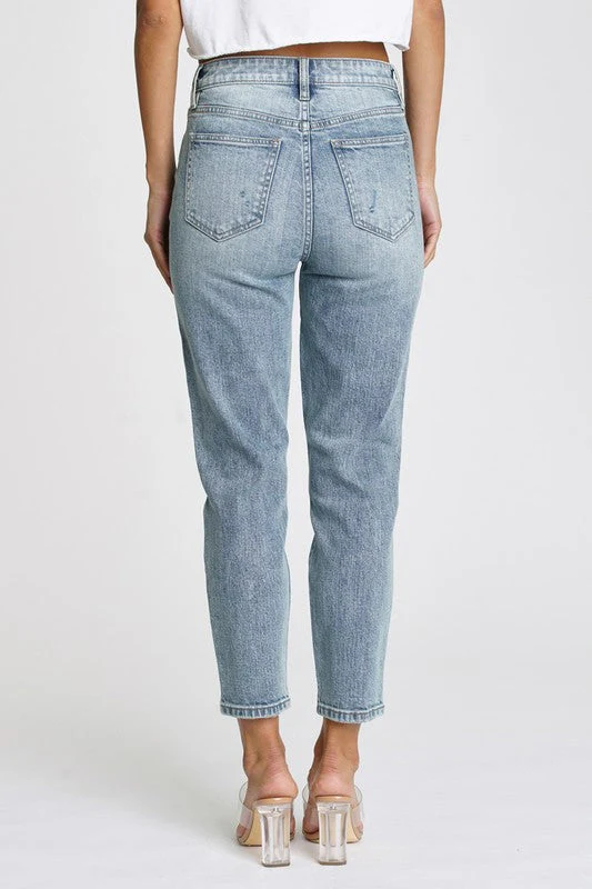 Tobi High Rise Mom Jean - New Age