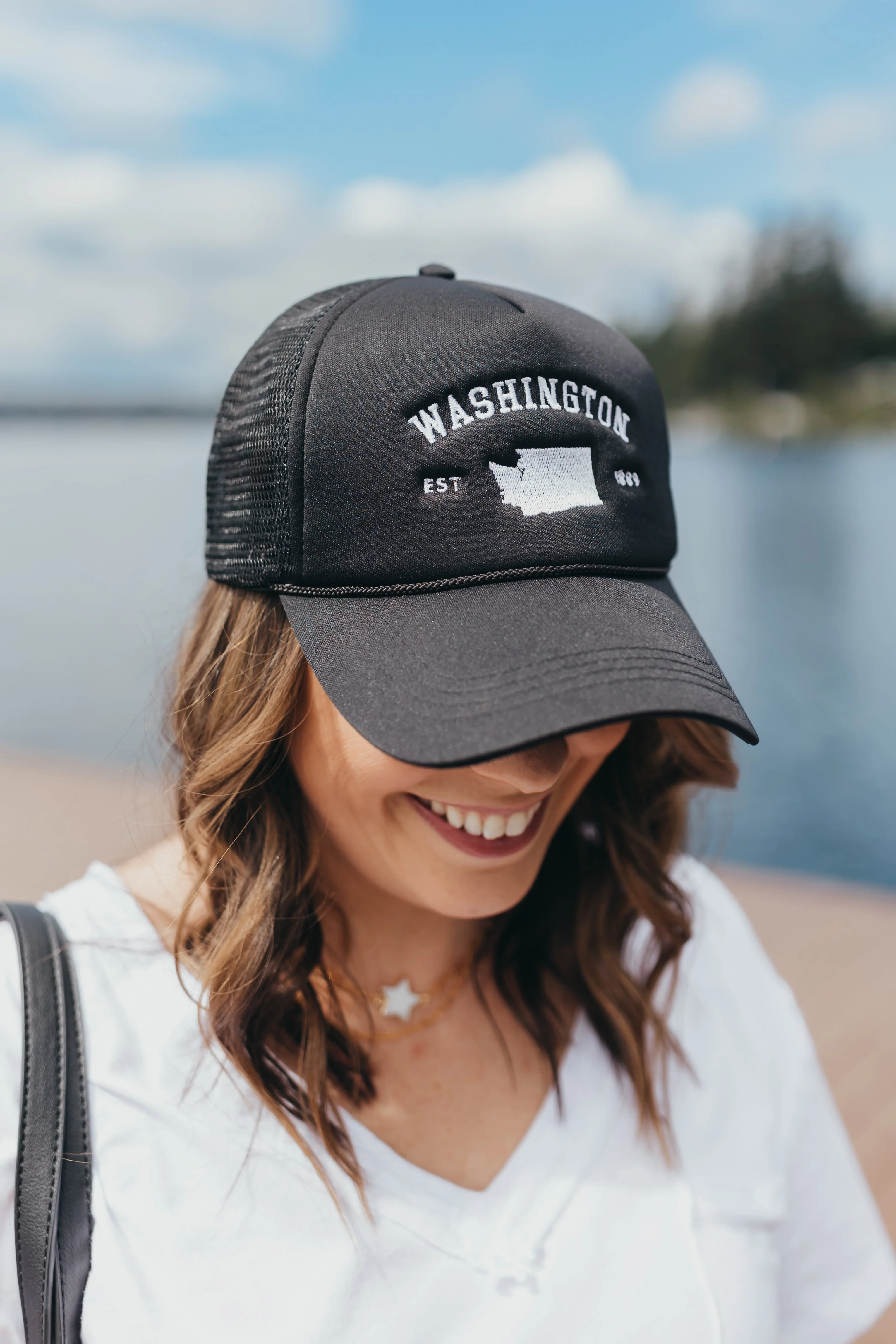 Washington Trucker Hat - Black
