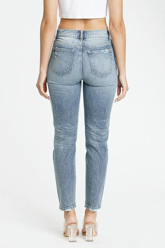 Tobi High Rise Mom Jean - Under Pressure