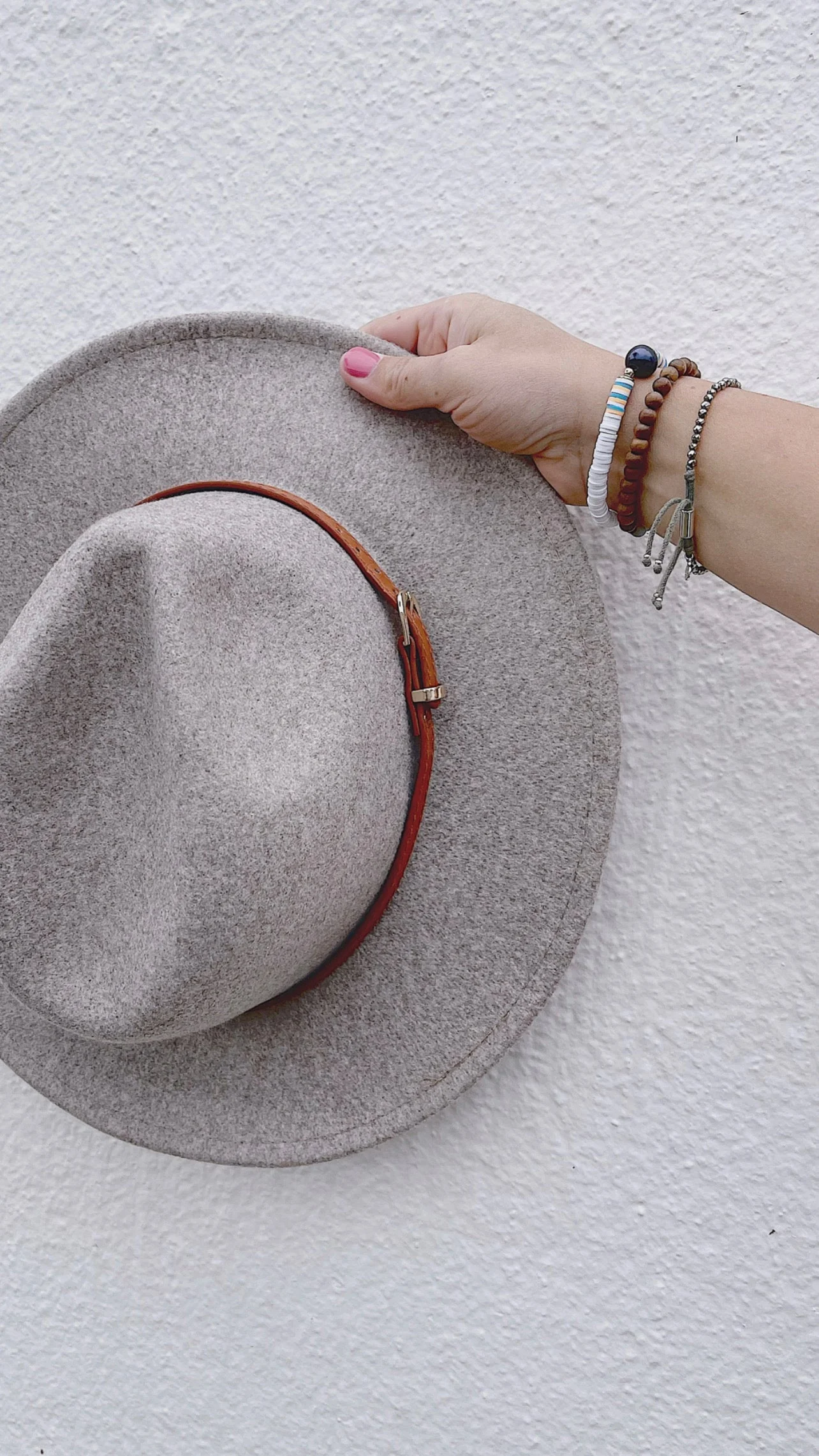 Cameron Panama Hat - Light Grey