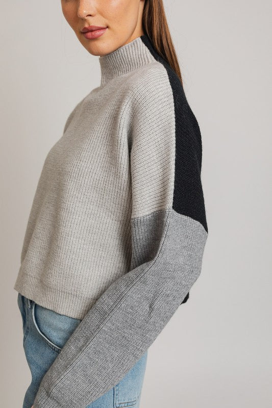 Gabby Sweater - Grey/Black