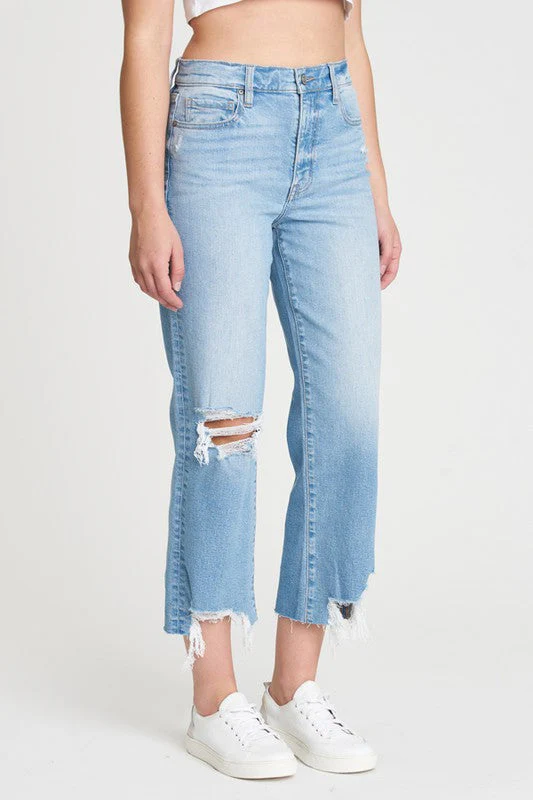 Dawn High Rise Wide Crop Jean - Disco