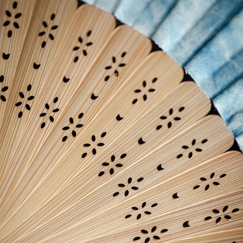 Summer SALE“Deep Ocean” - Antique Style Handmade Folding Fan