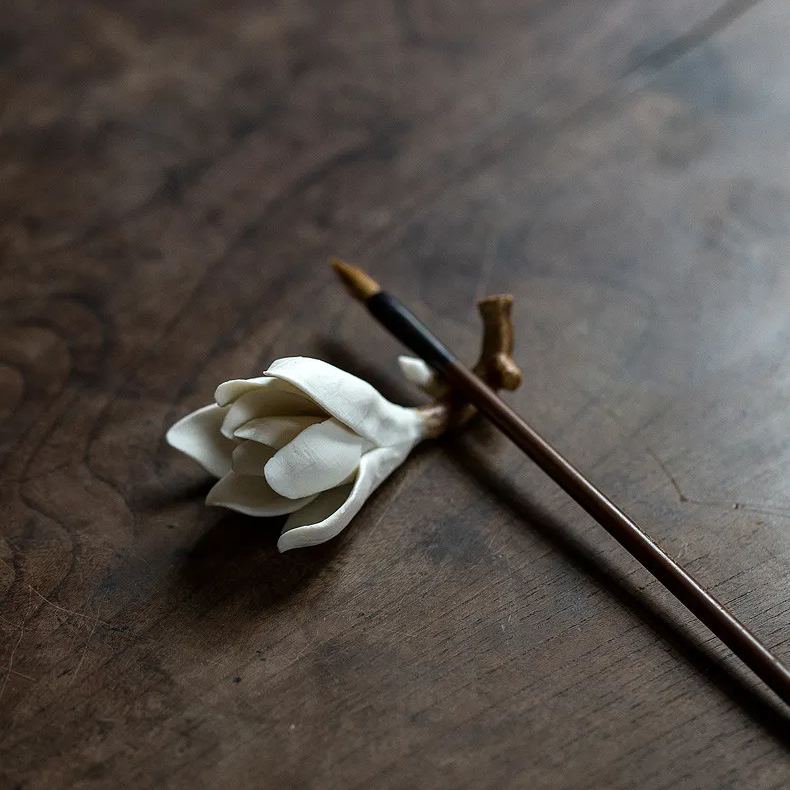 Gift Season FLASH Deal“Magnolia” - Handmade Ceramic Incense Holder/Stand