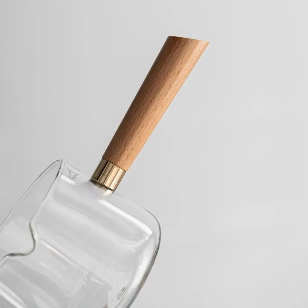 Summer SALE“Vortex Classic” - Heat-Resistant Glass Handled Teapot with Rotating Strainer