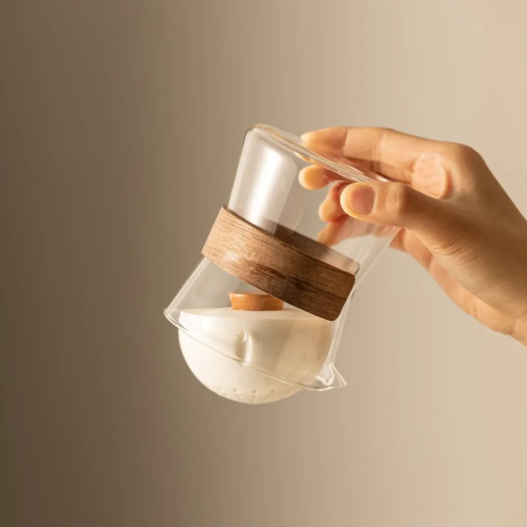 Summer SALE“Vortex” - Heat-Resistant Glass Teapot with Rotating Strainer