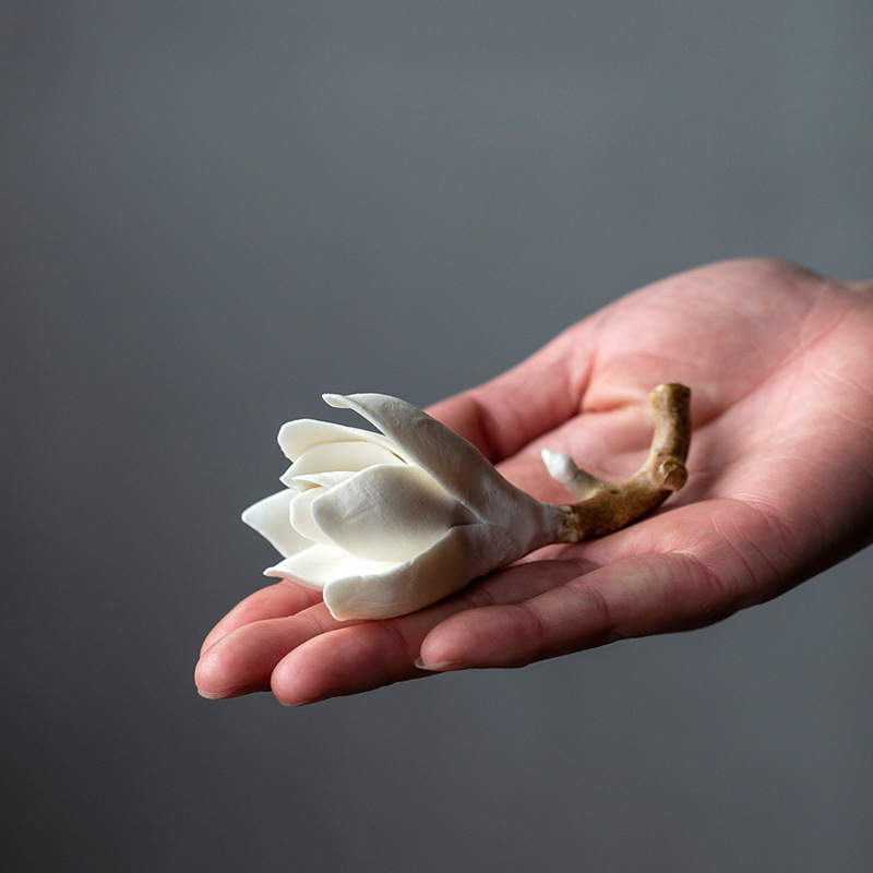 Gift Season FLASH Deal“Magnolia” - Handmade Ceramic Incense Holder/Stand