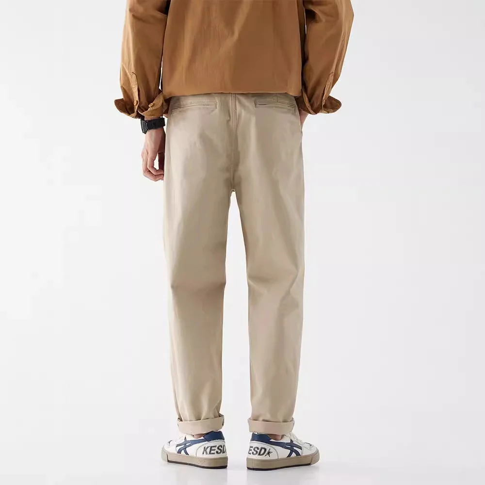 Loose large size men's small straight trousers