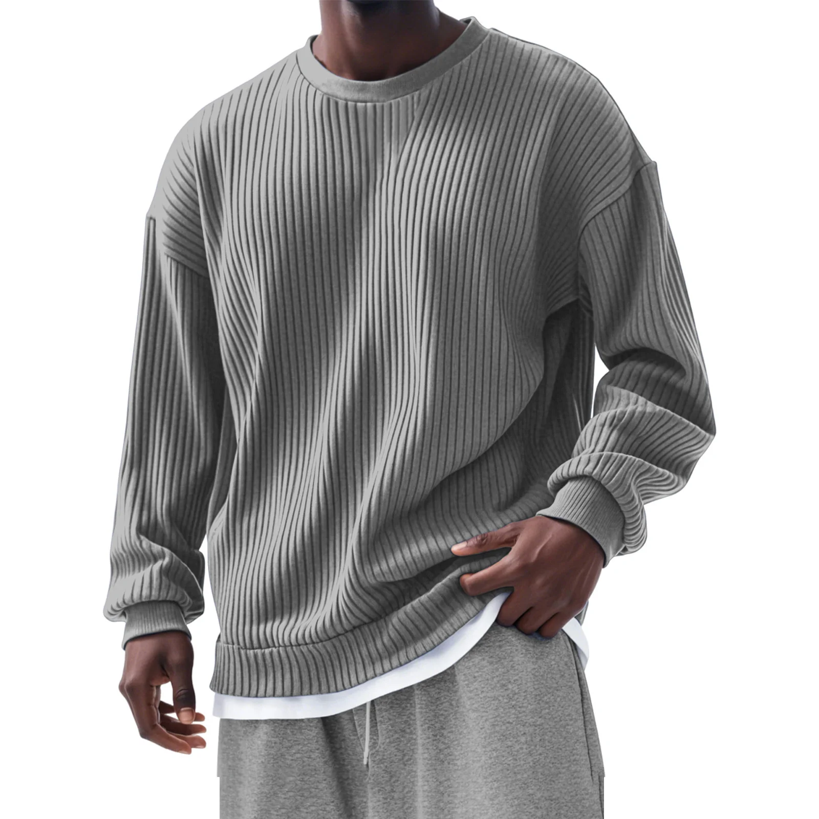 Men's Loose Fit Casual Sweatshirt