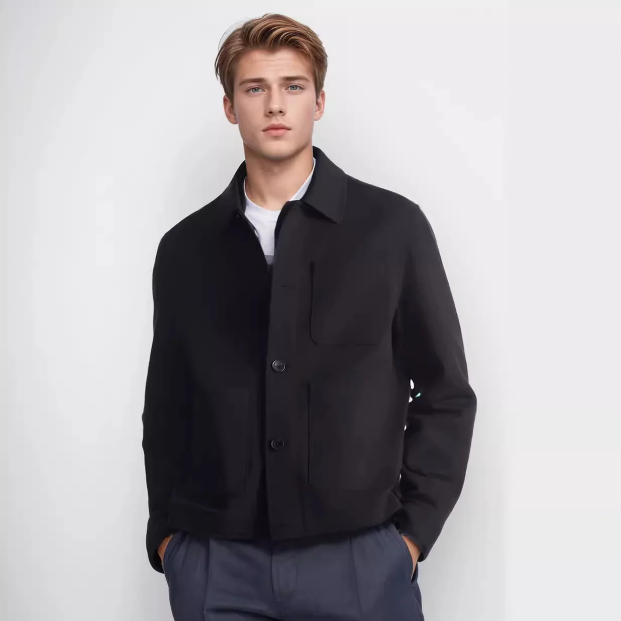 Stylish Lapel Work Style Jacket