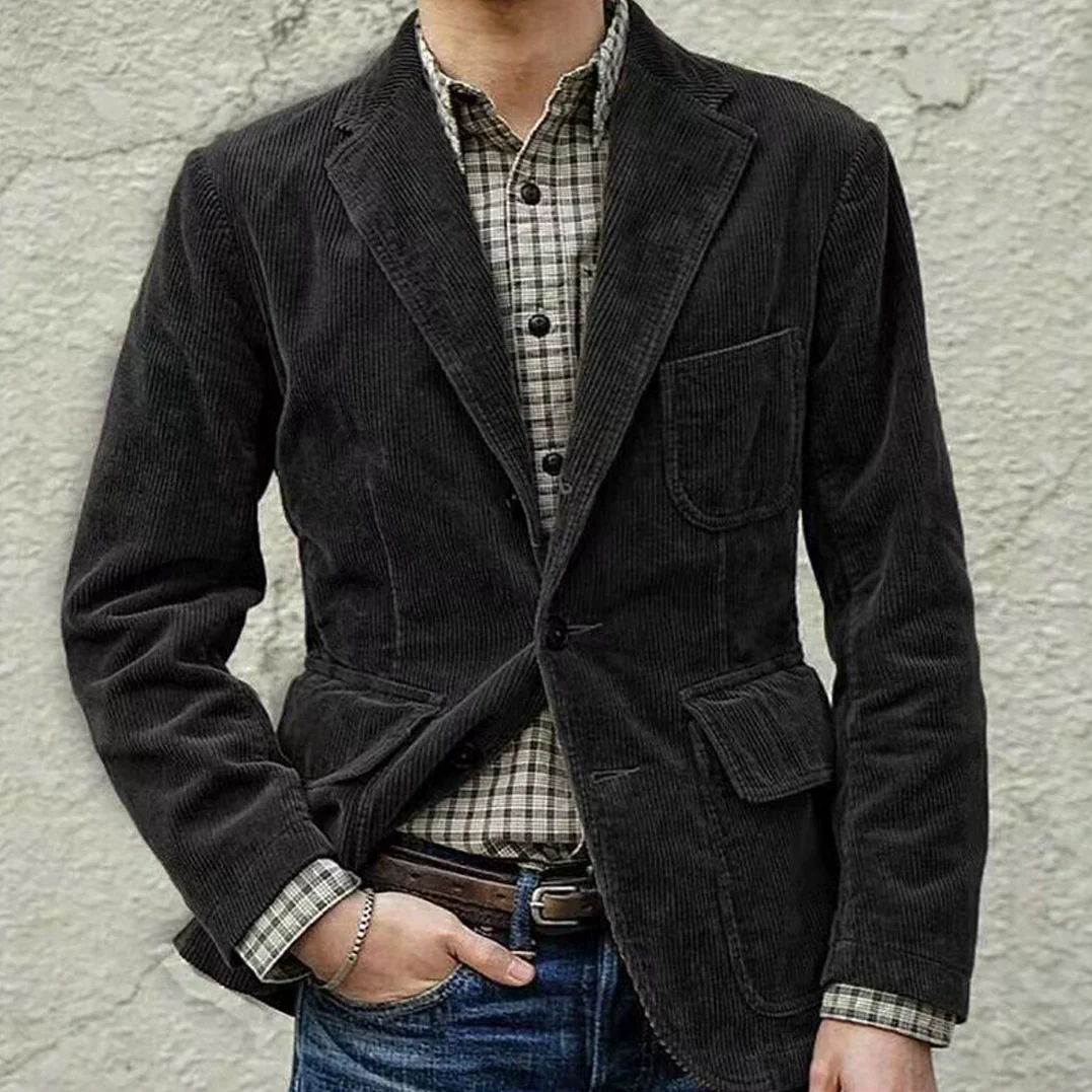 Men's Corduroy Suit Casual Jacket