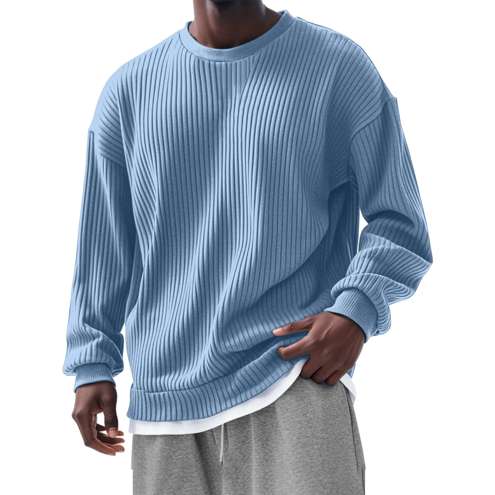 Men's Loose Fit Casual Sweatshirt