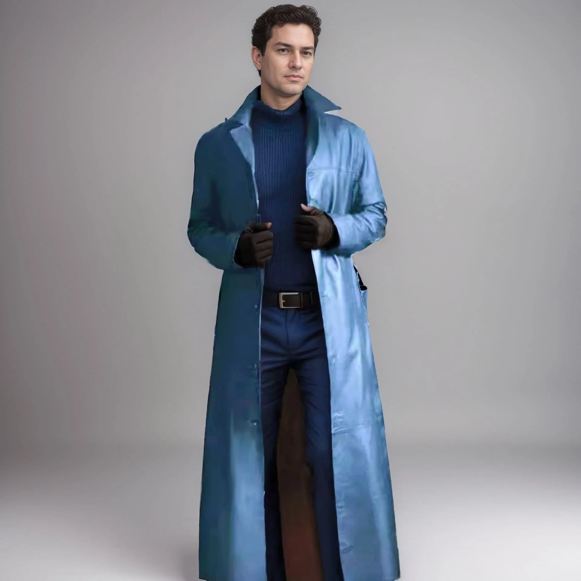 Fashion Slim Leather Plus Coat