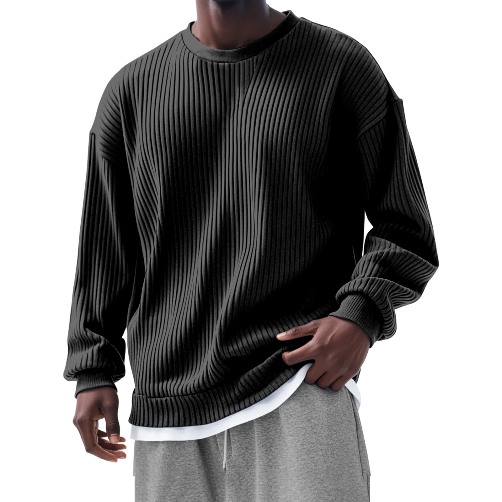 Men's Loose Fit Casual Sweatshirt