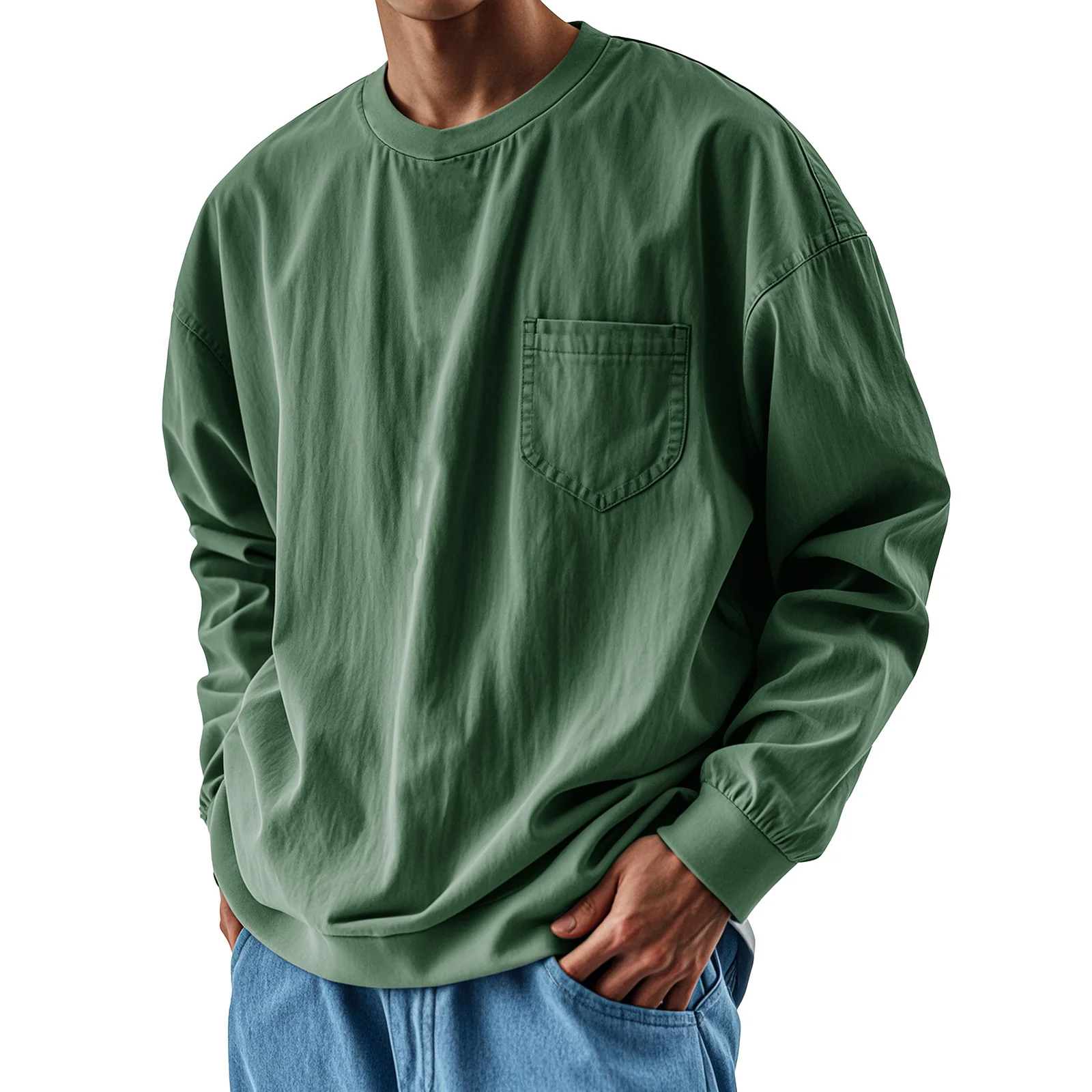 Men's Loose Trend Long Sleeve T-Shirt